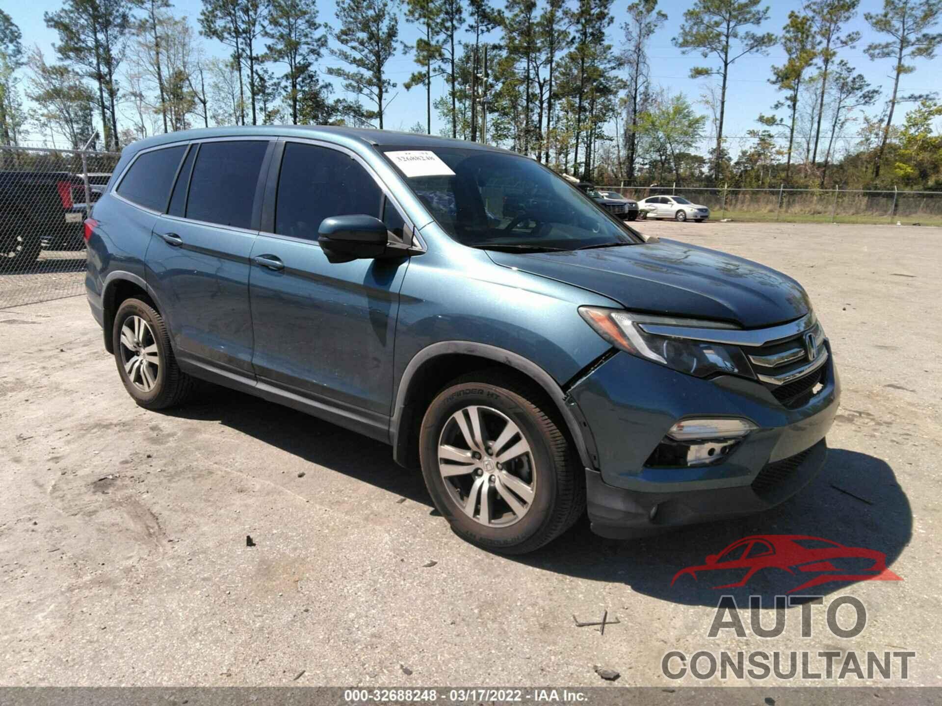 HONDA PILOT 2016 - 5FNYF5H72GB012520