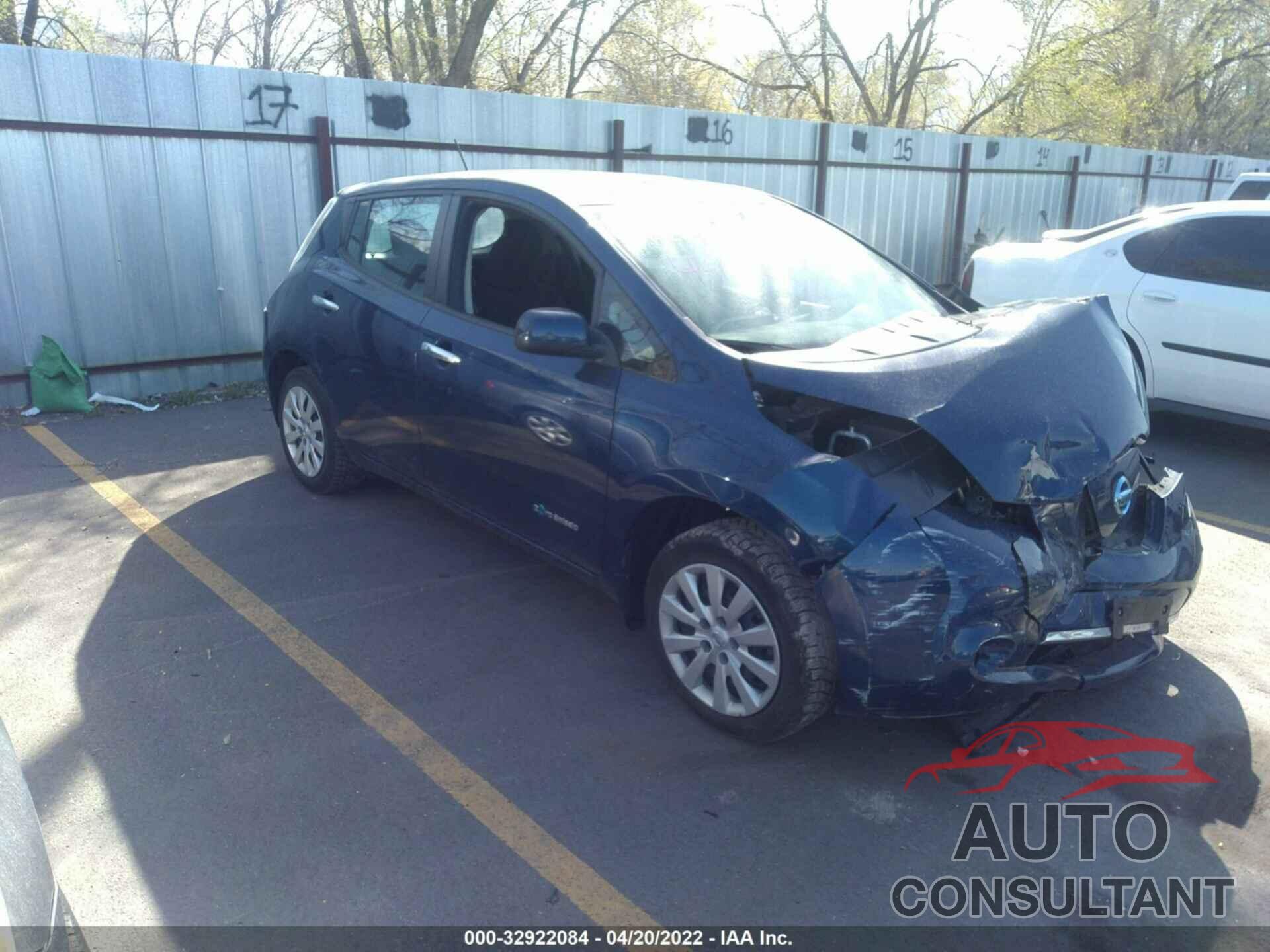 NISSAN LEAF 2017 - 1N4BZ0CP5HC305081