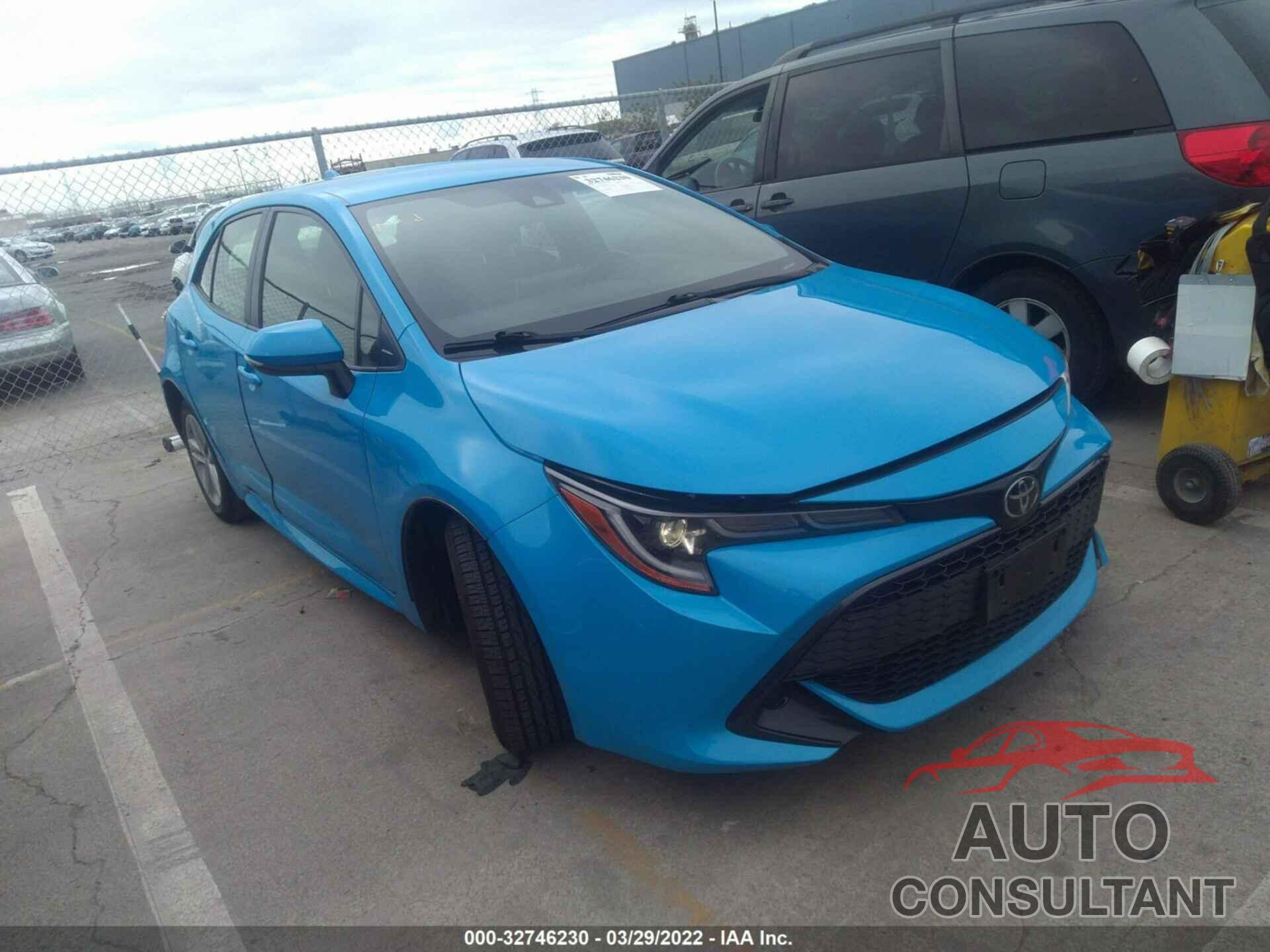 TOYOTA COROLLA HATCHBACK 2019 - JTNK4RBE8K3029382