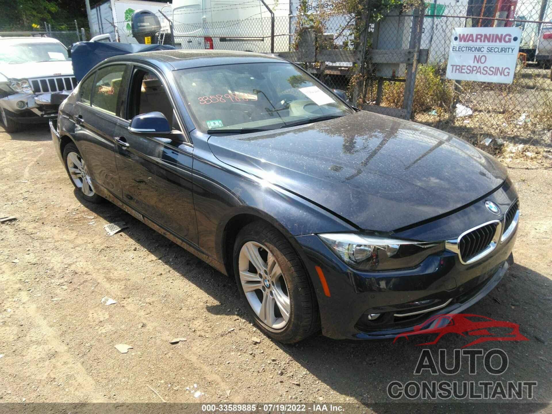 BMW 3 SERIES 2016 - WBA8E3C50GK501768