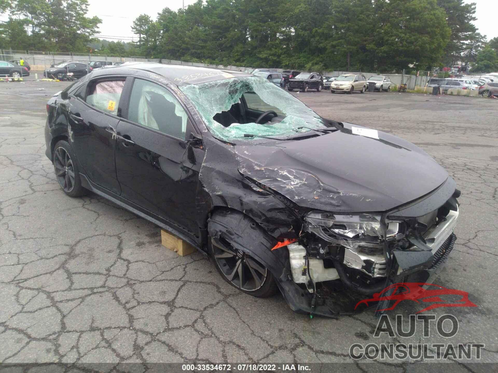 HONDA CIVIC HATCHBACK 2018 - SHHFK7H4XJU412464