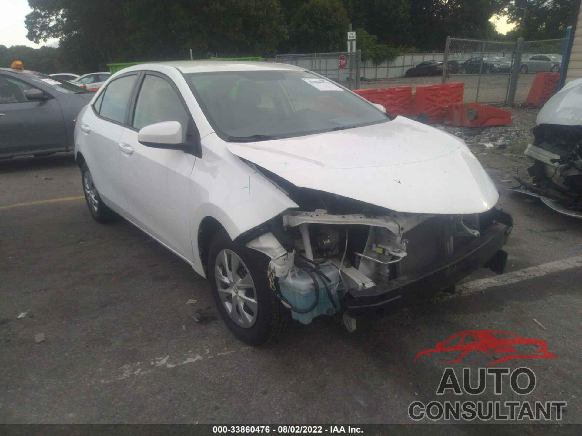 TOYOTA COROLLA 2016 - 5YFBURHE3GP454910