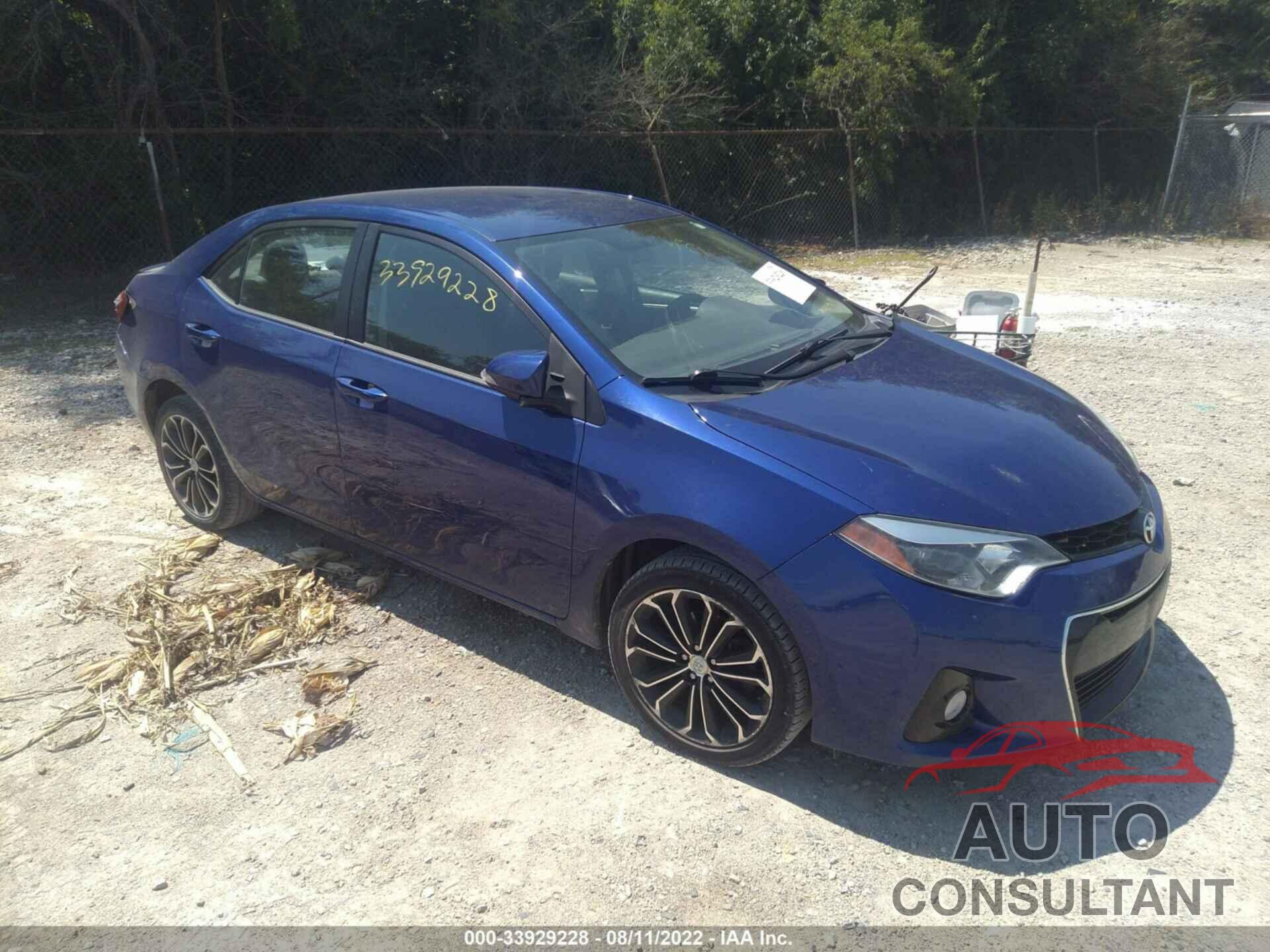 TOYOTA COROLLA 2016 - 2T1BURHE2GC587576