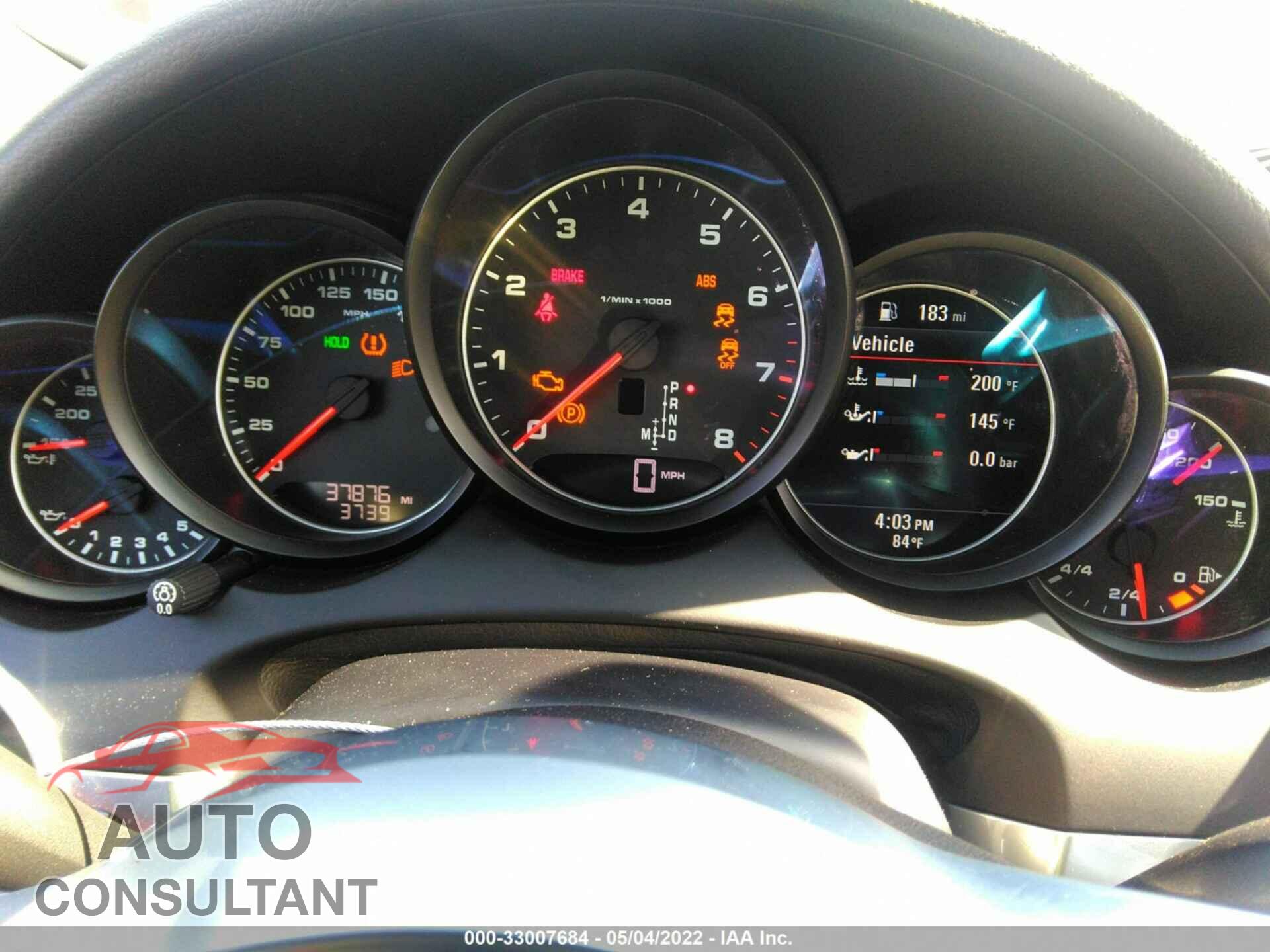 PORSCHE CAYENNE 2017 - WP1AA2A23HKA87520