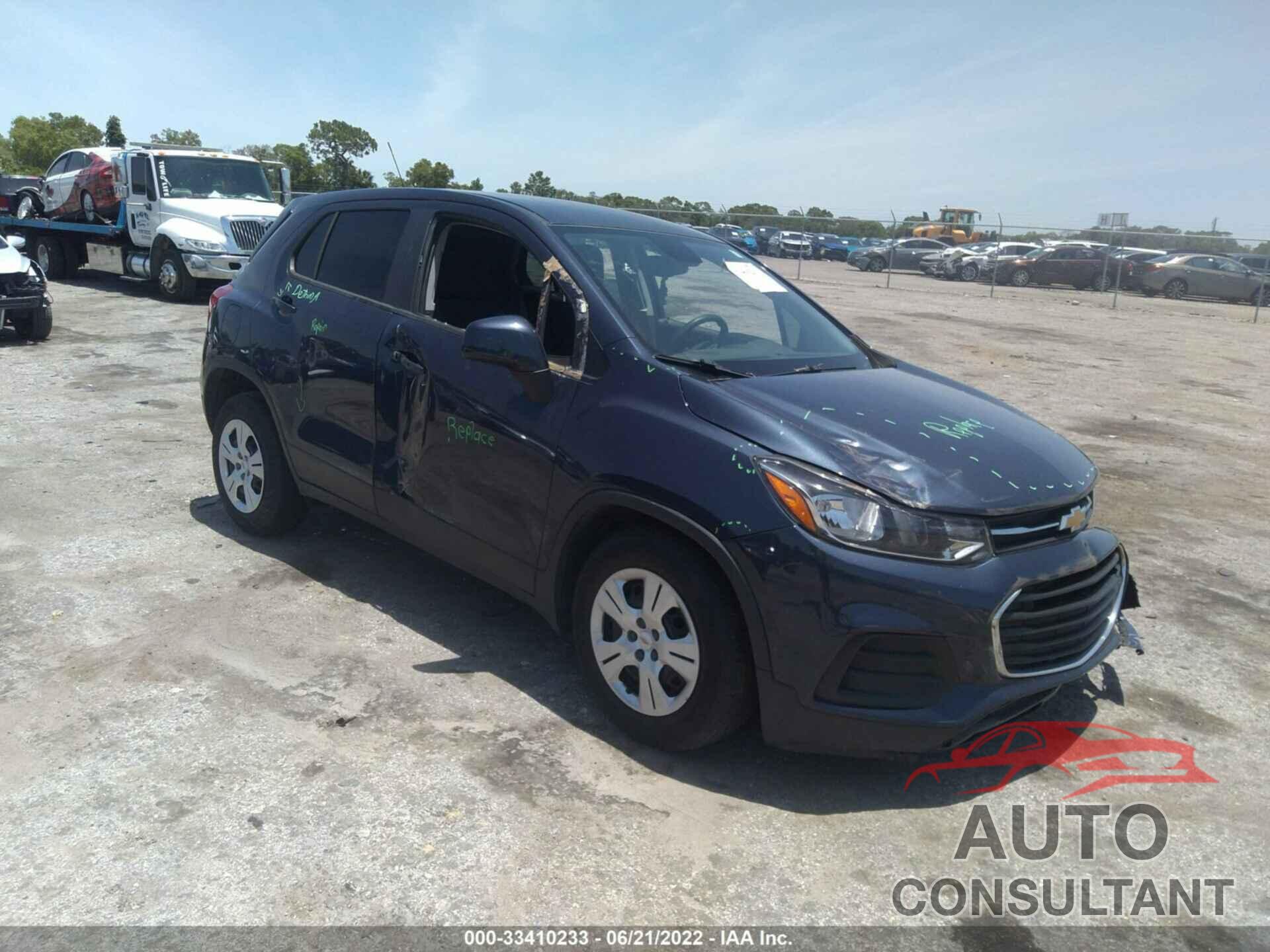 CHEVROLET TRAX 2018 - 3GNCJKSB5JL197568