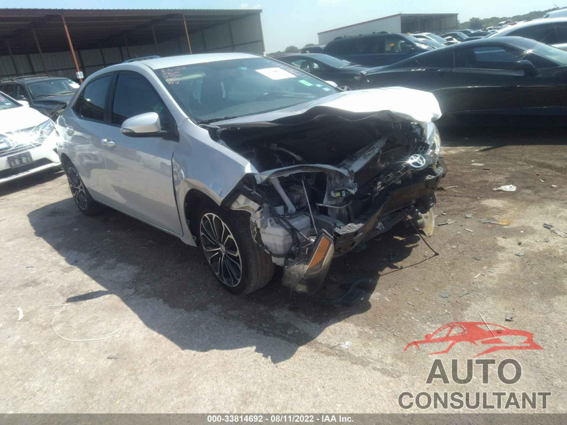 TOYOTA COROLLA 2016 - 5YFBURHE4GP484756