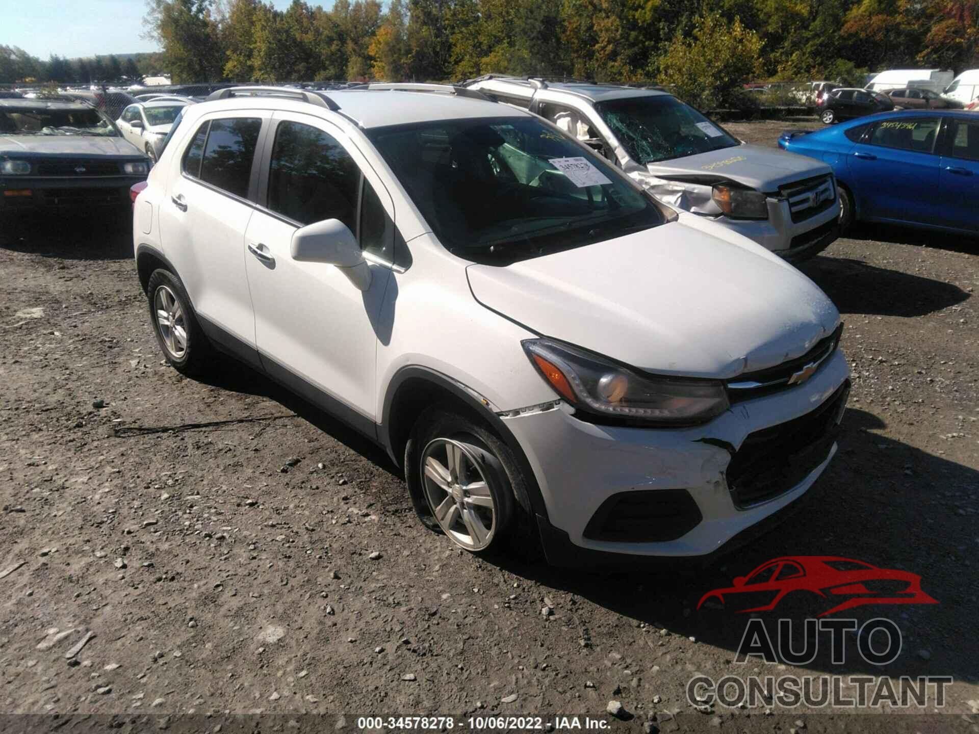 CHEVROLET TRAX 2019 - KL7CJPSB3KB832342