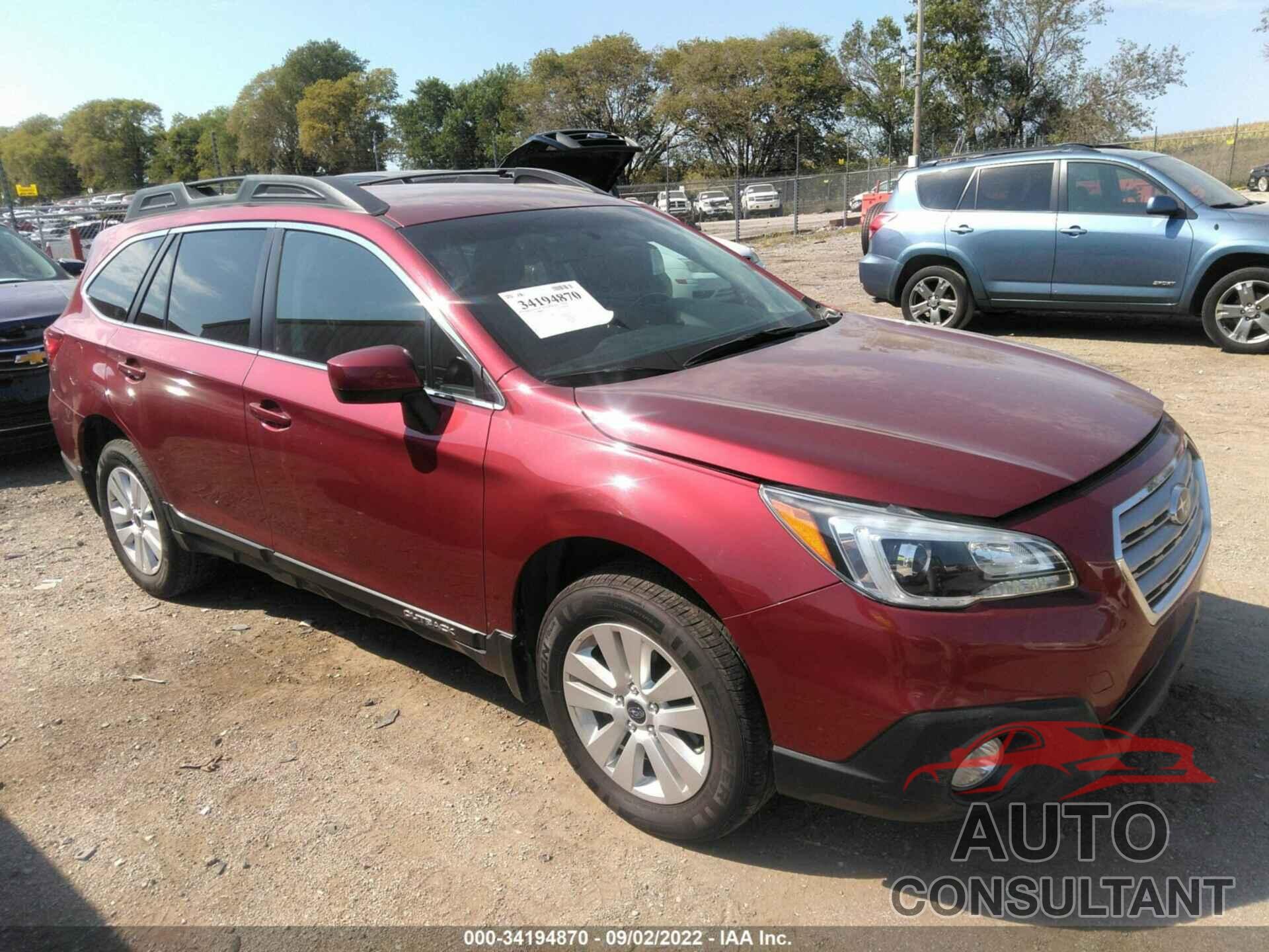 SUBARU OUTBACK 2017 - 4S4BSACC6H3323067