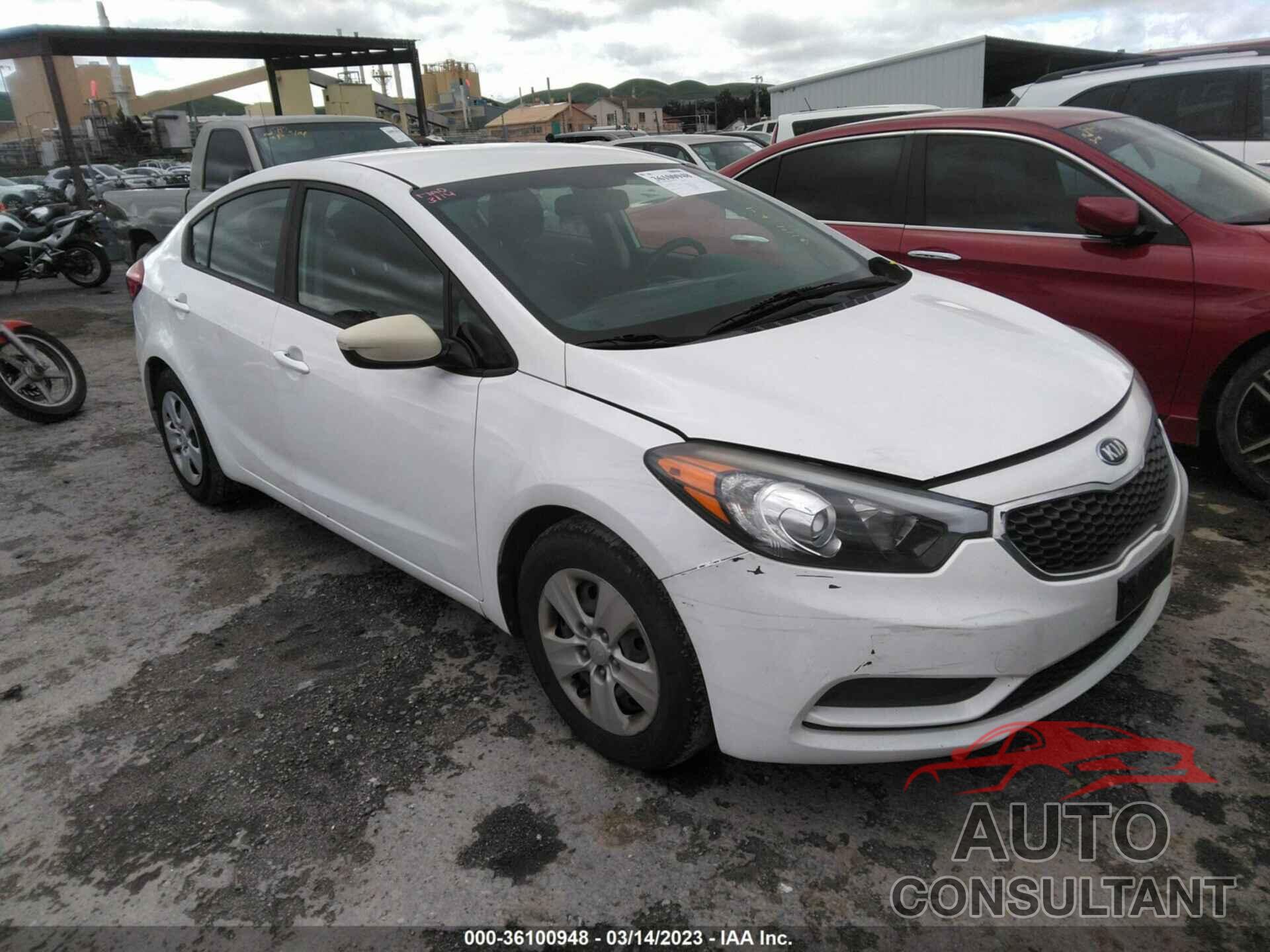 KIA FORTE 2016 - KNAFK4A65G5533471