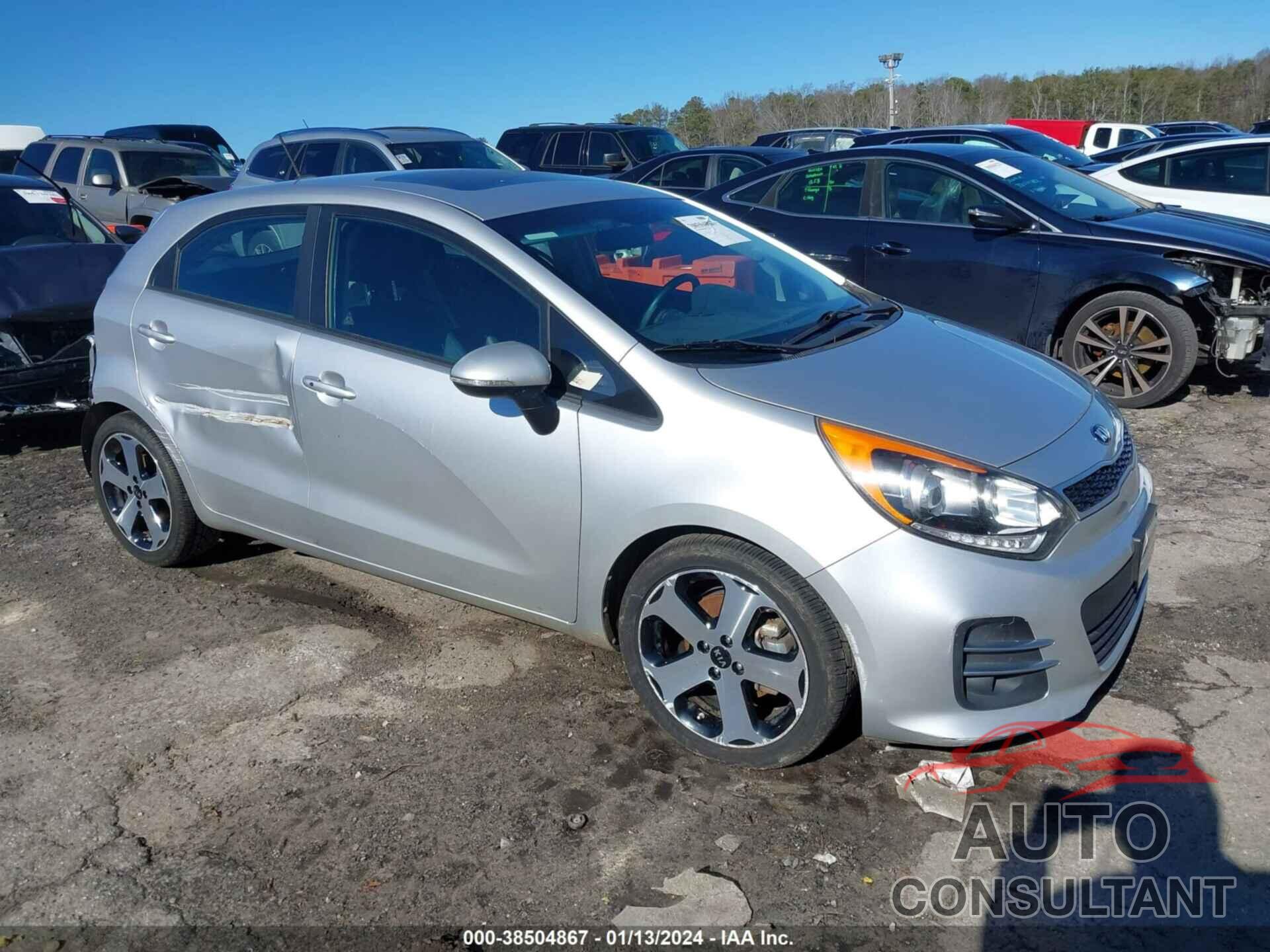 KIA RIO 2016 - KNADN5A39G6595671