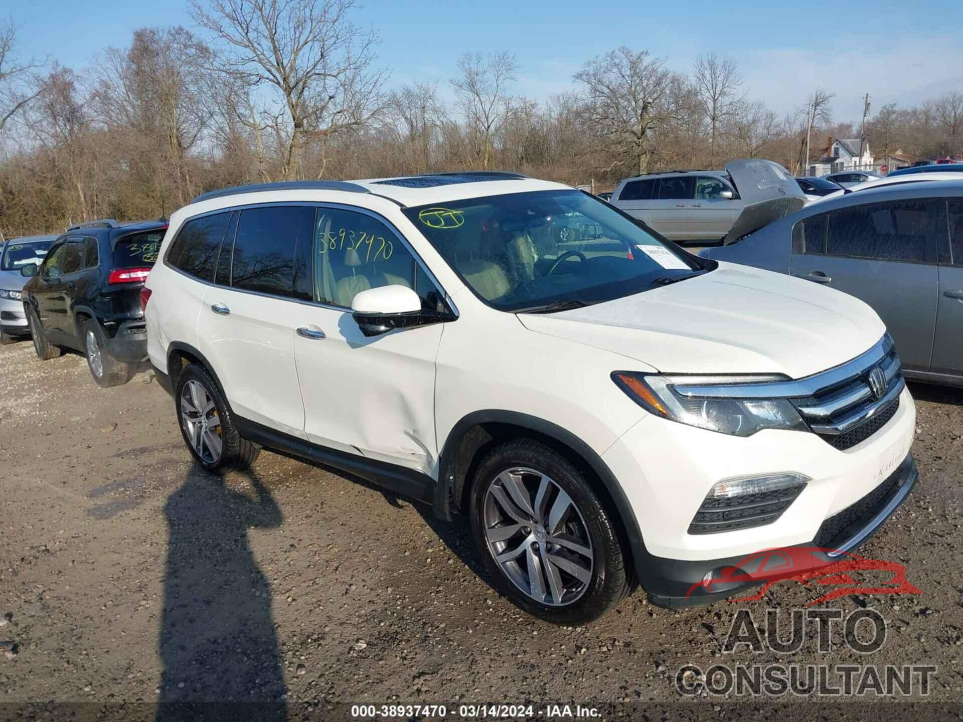 HONDA PILOT 2017 - 5FNYF6H9XHB102104