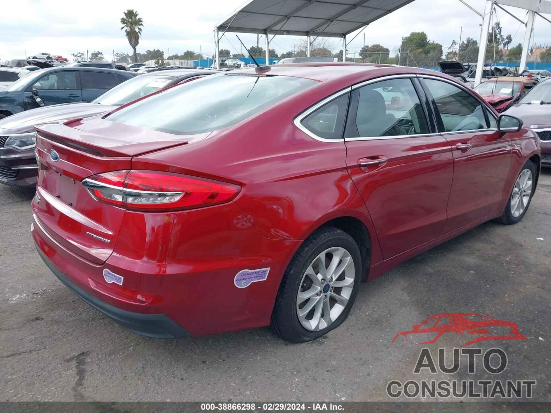 FORD FUSION ENERGI 2019 - 3FA6P0SU7KR176297