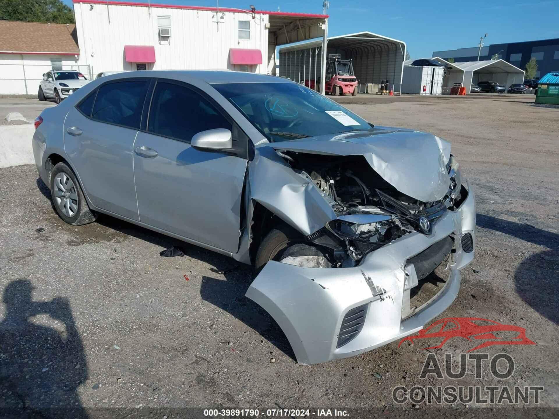 TOYOTA COROLLA 2016 - 5YFBURHE2GP498672