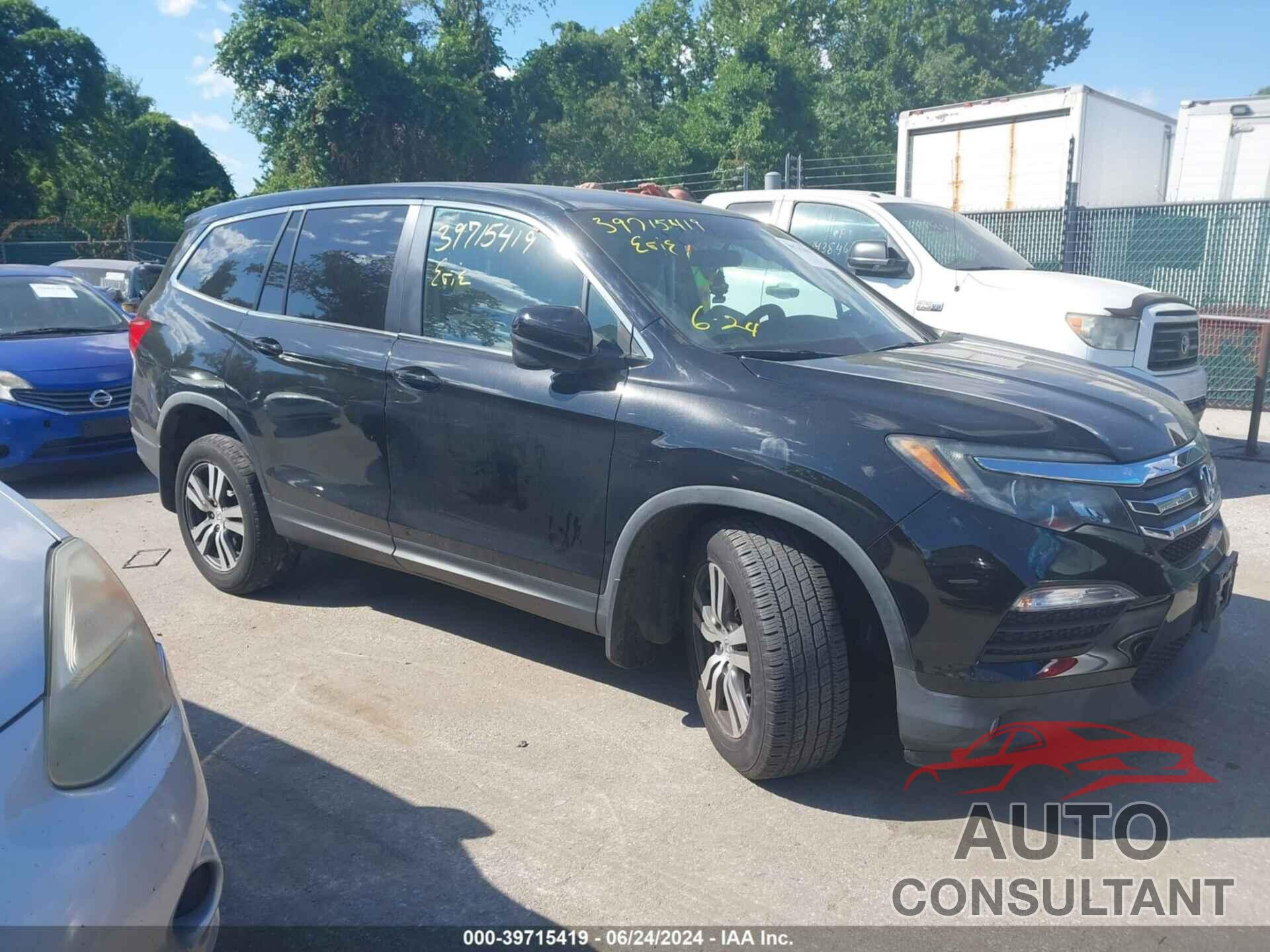 HONDA PILOT 2017 - 5FNYF6H34HB003497