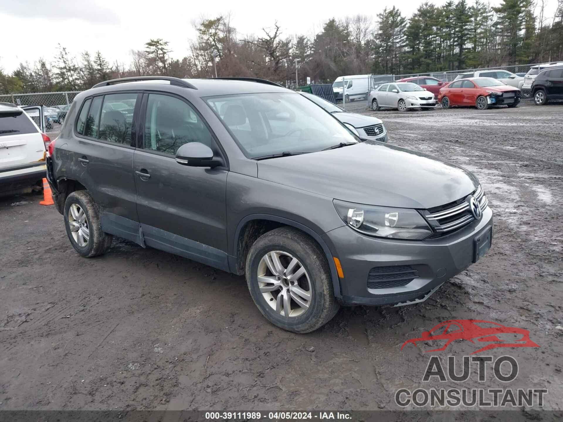 VOLKSWAGEN TIGUAN 2016 - WVGBV7AX9GW617219