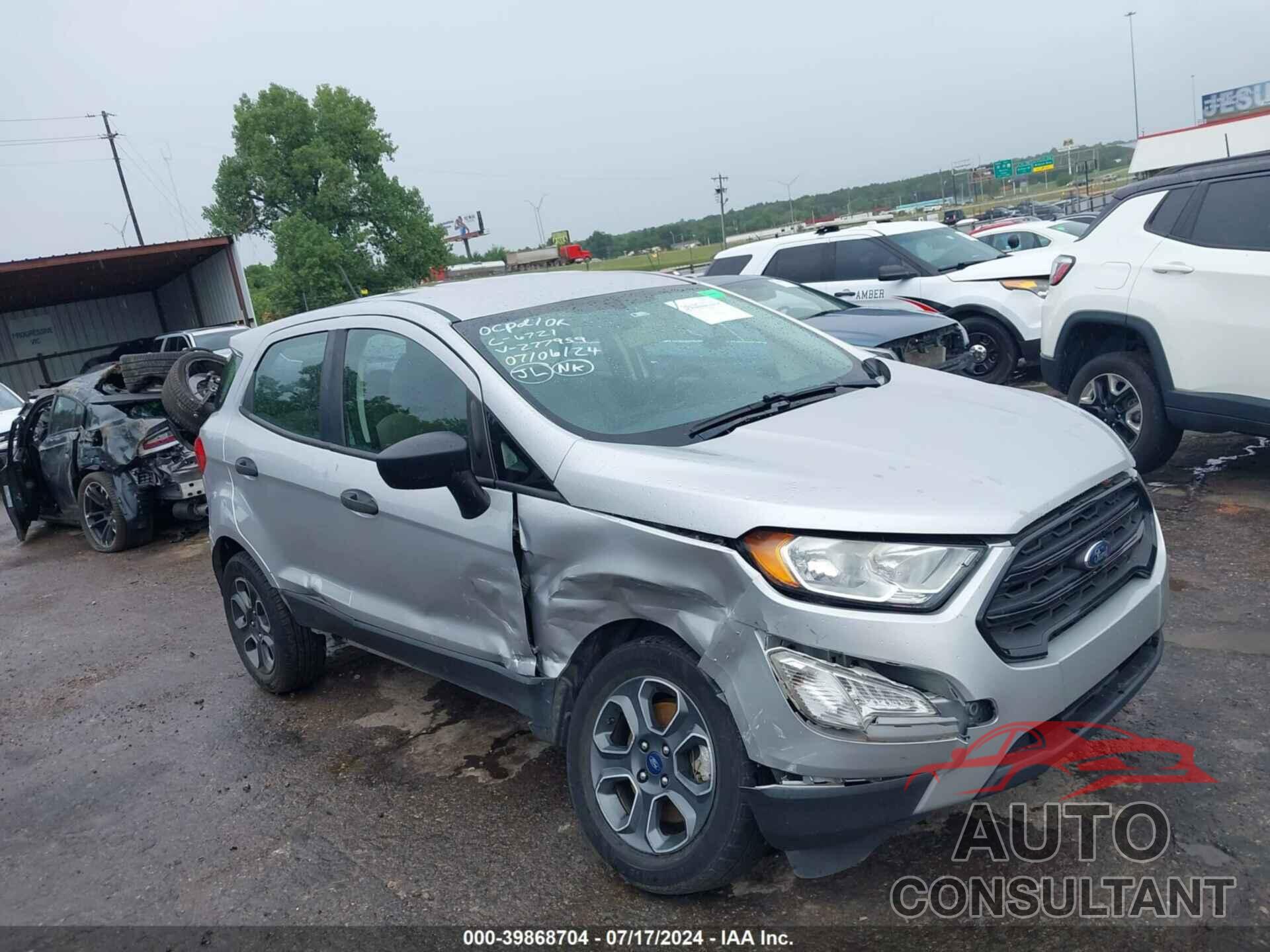 FORD ECOSPORT 2019 - MAJ3S2FE8KC277959