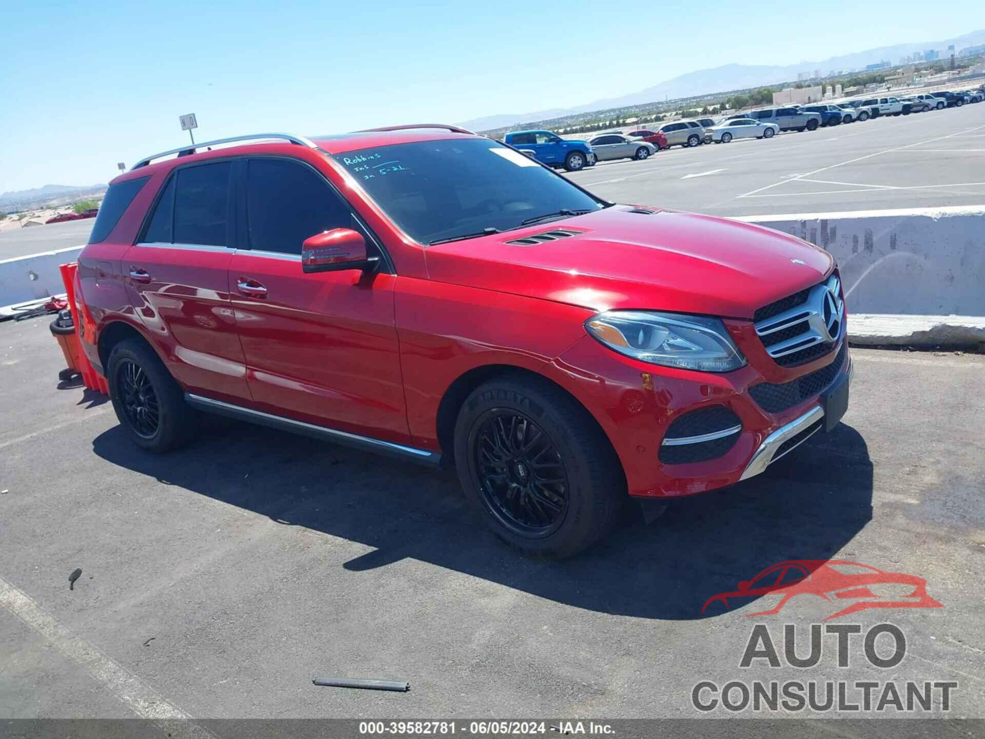 MERCEDES-BENZ GLE 350 2016 - 4JGDA5JB0GA650989
