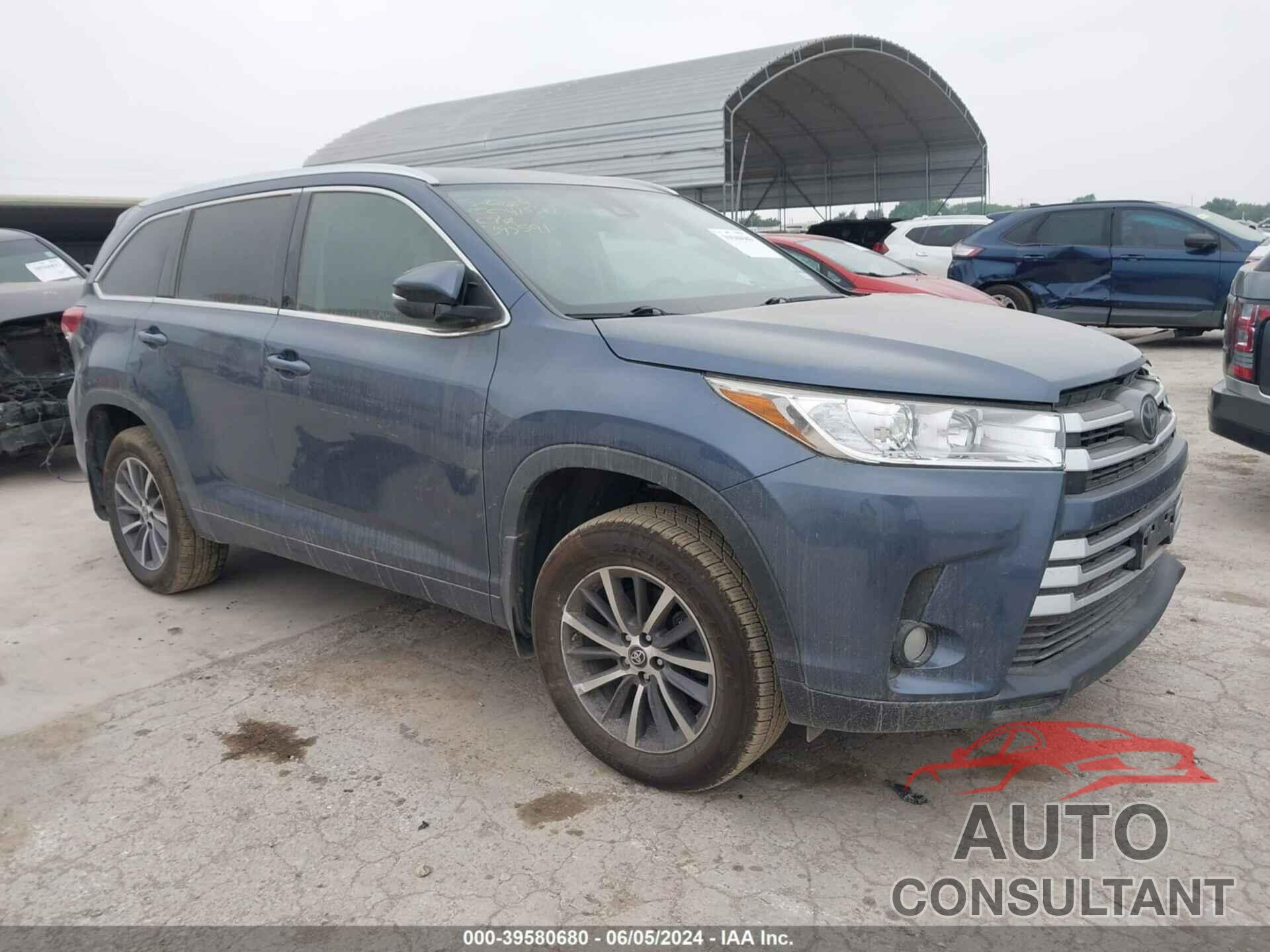 TOYOTA HIGHLANDER 2017 - 5TDJZRFHXHS393591