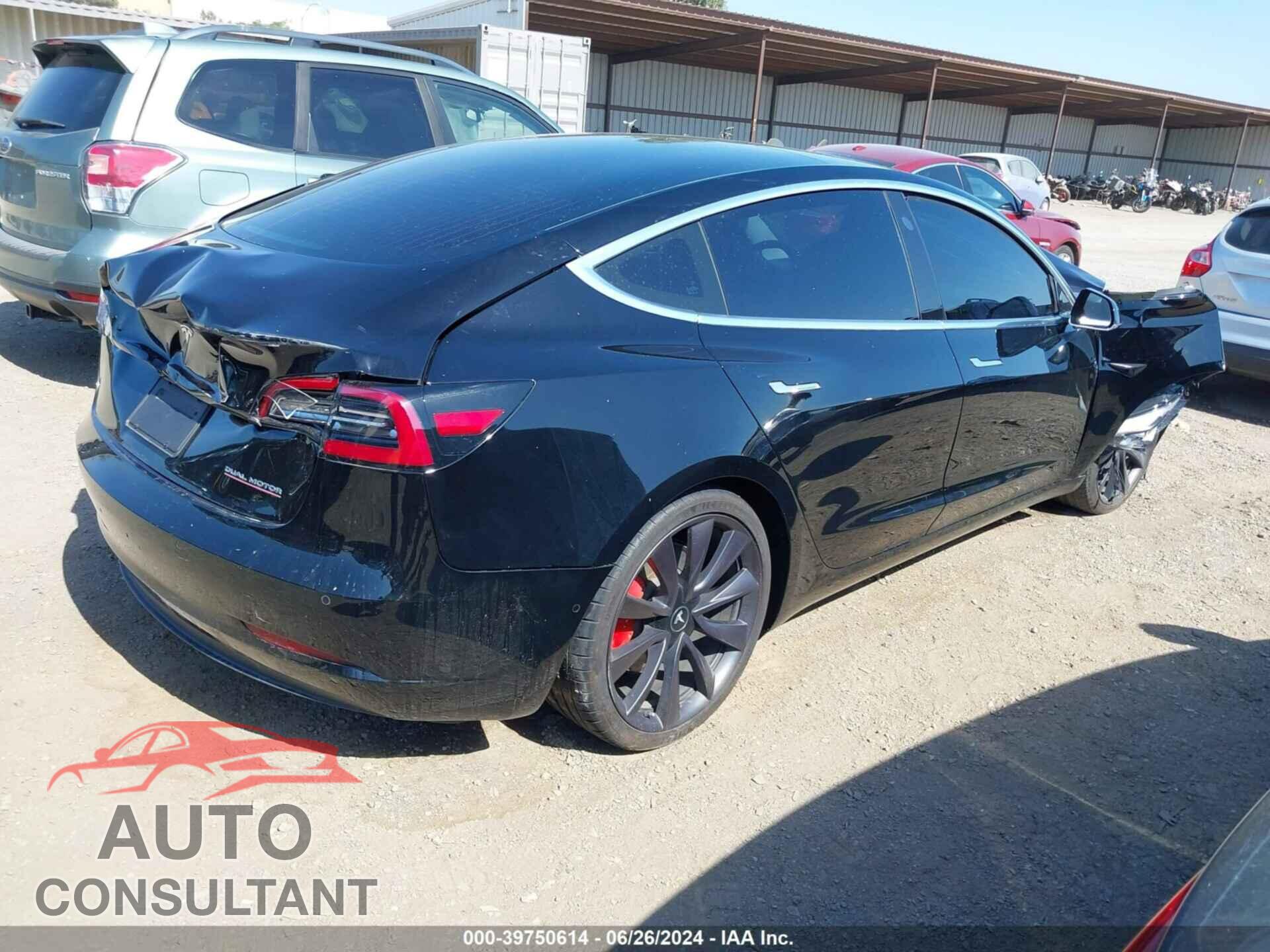 TESLA MODEL 3 2020 - 5YJ3E1ECXLF796155