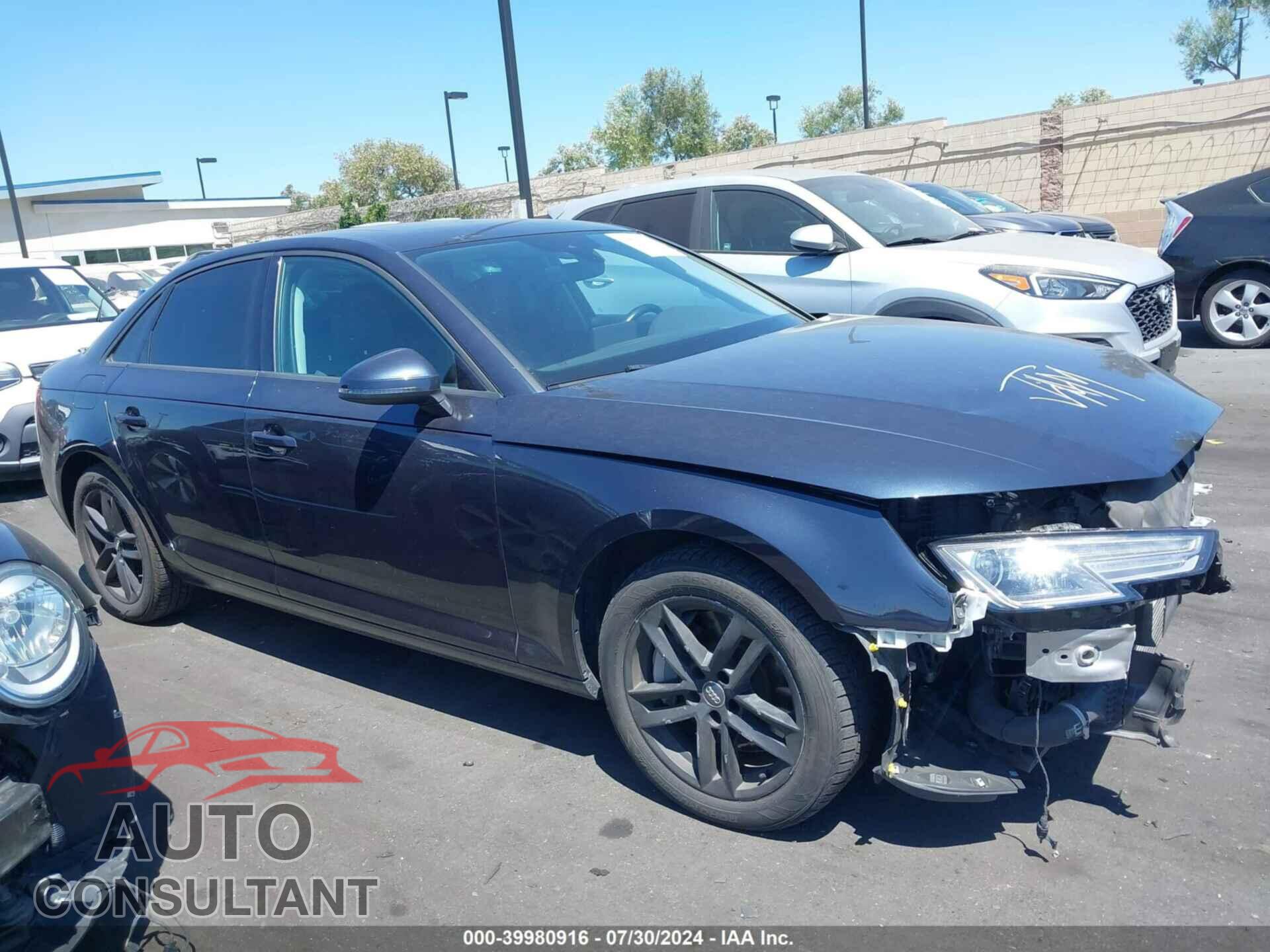 AUDI A4 2017 - WAUGNAF49HN014622