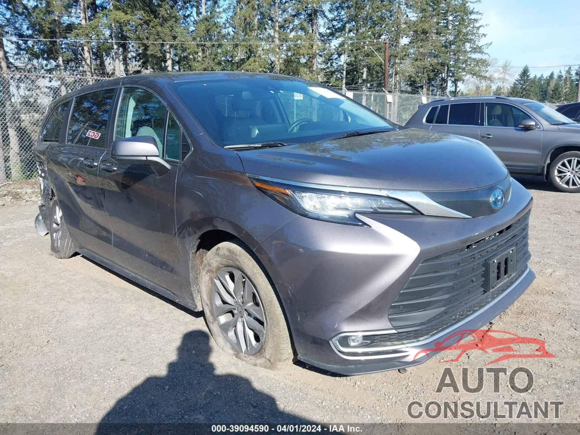 TOYOTA SIENNA 2022 - 5TDYRKEC4NS118449