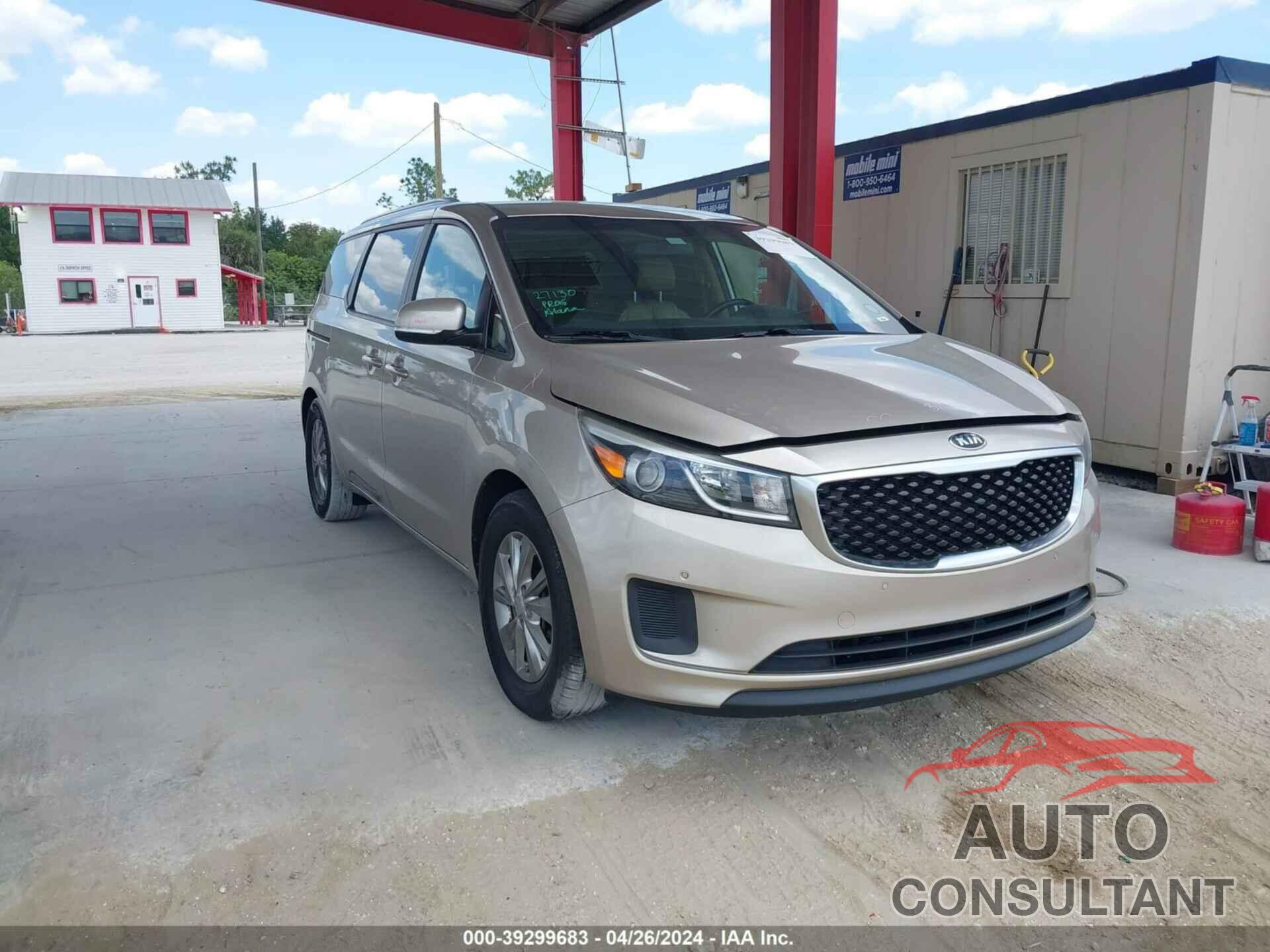 KIA SEDONA 2017 - KNDMB5C13H6233652