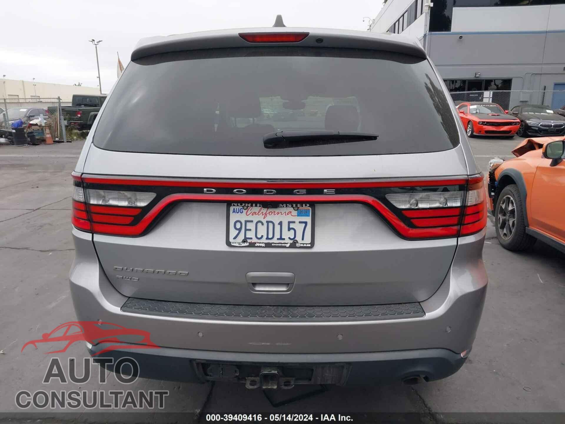 DODGE DURANGO 2017 - 1C4RDJAG4HC881082