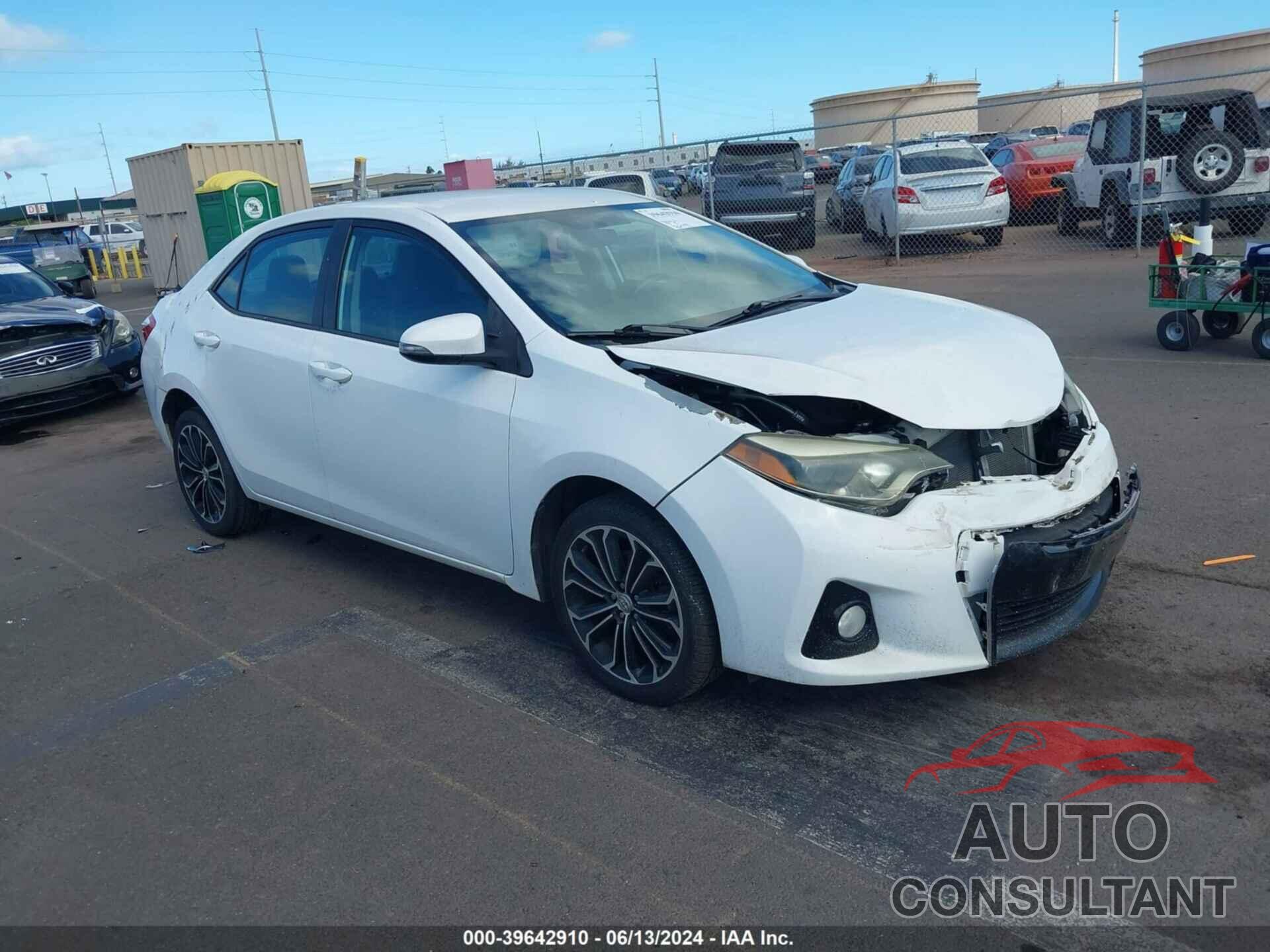 TOYOTA COROLLA 2016 - 5YFBURHE2GP559793