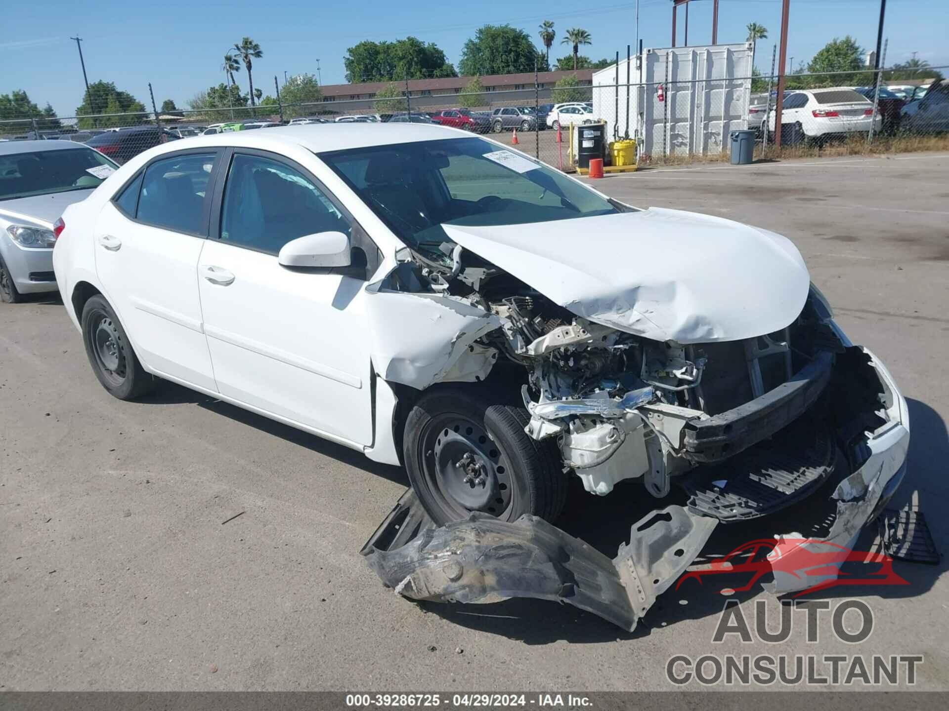 TOYOTA COROLLA 2016 - 5YFBURHE2GP382730