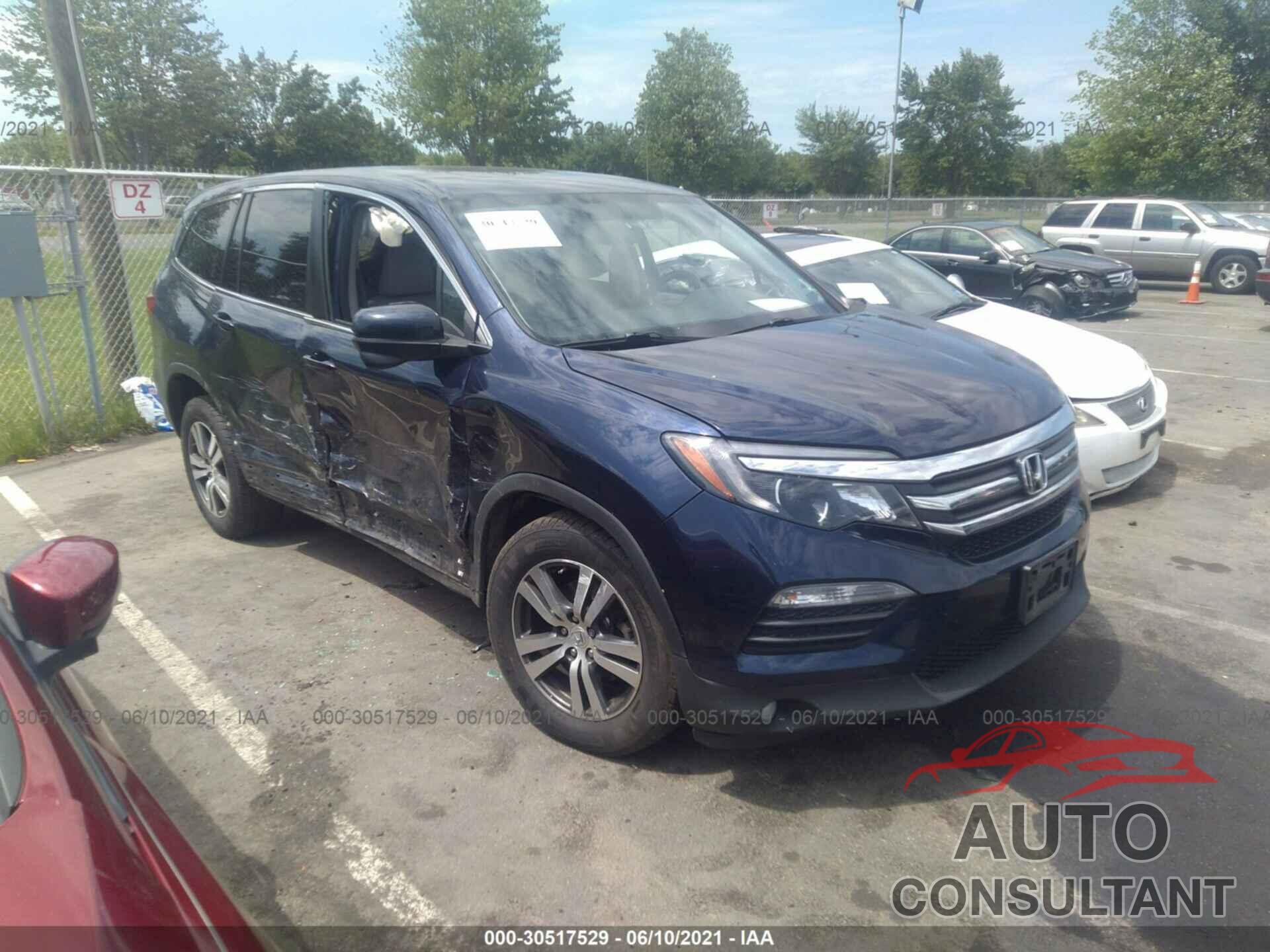 HONDA PILOT 2017 - 5FNYF6H55HB027518