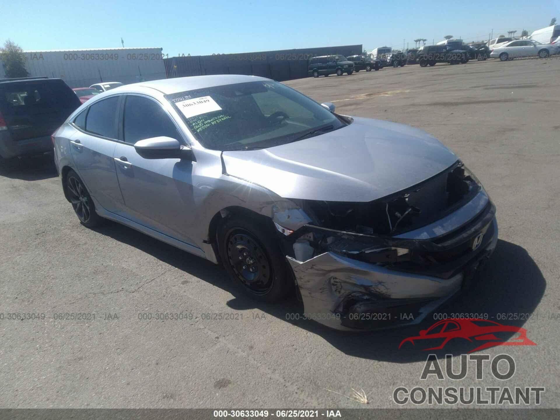 HONDA CIVIC SEDAN 2019 - 2HGFC2F83KH542929