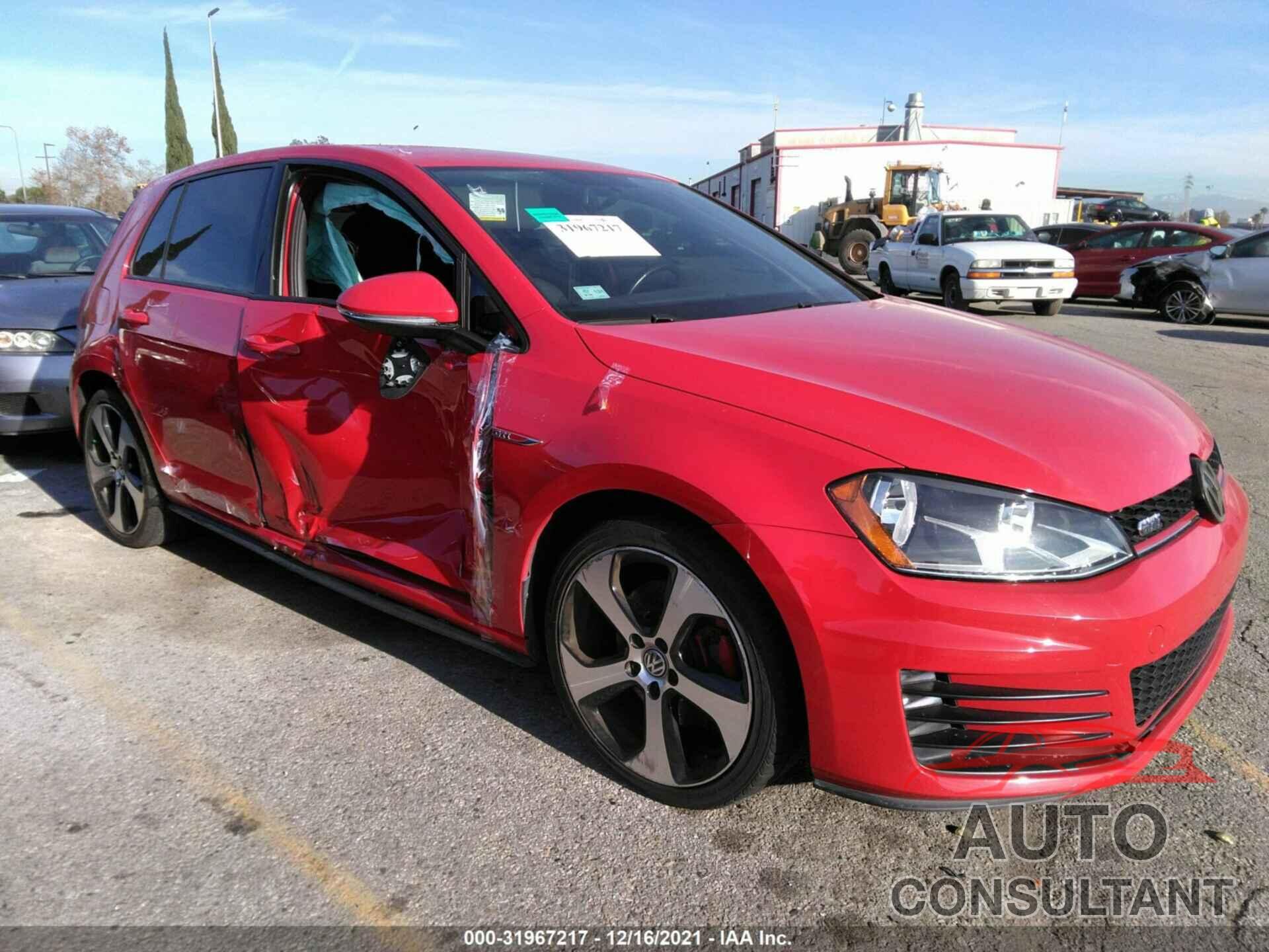 VOLKSWAGEN GOLF GTI 2017 - 3VW5T7AU5HM075466