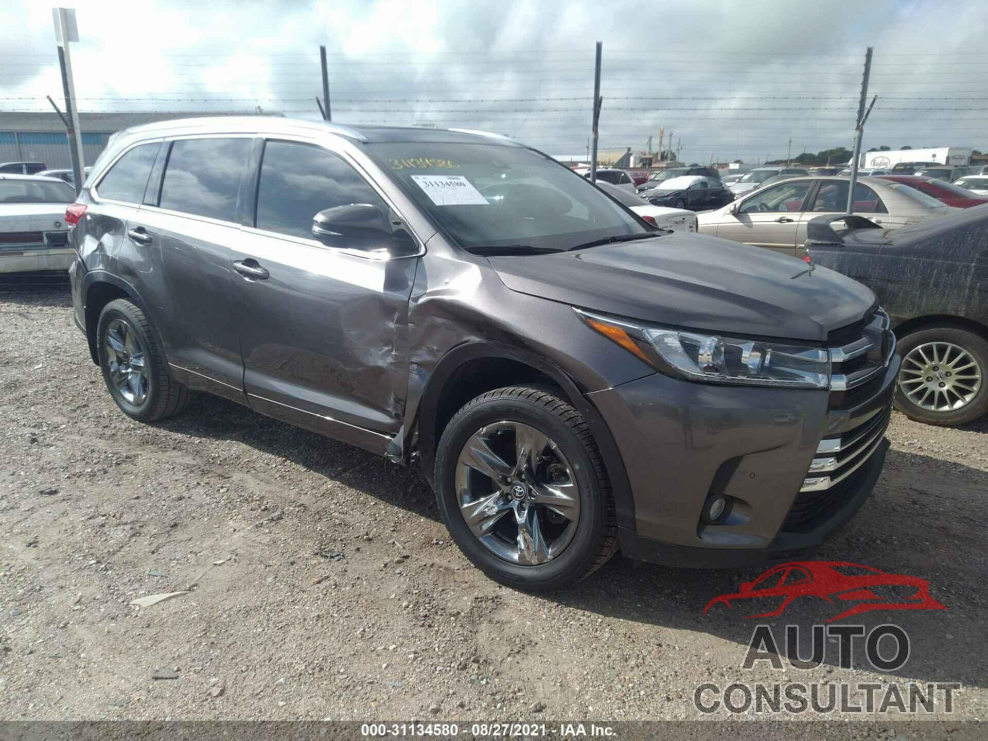 TOYOTA HIGHLANDER 2018 - 5TDDZRFH5JS869068