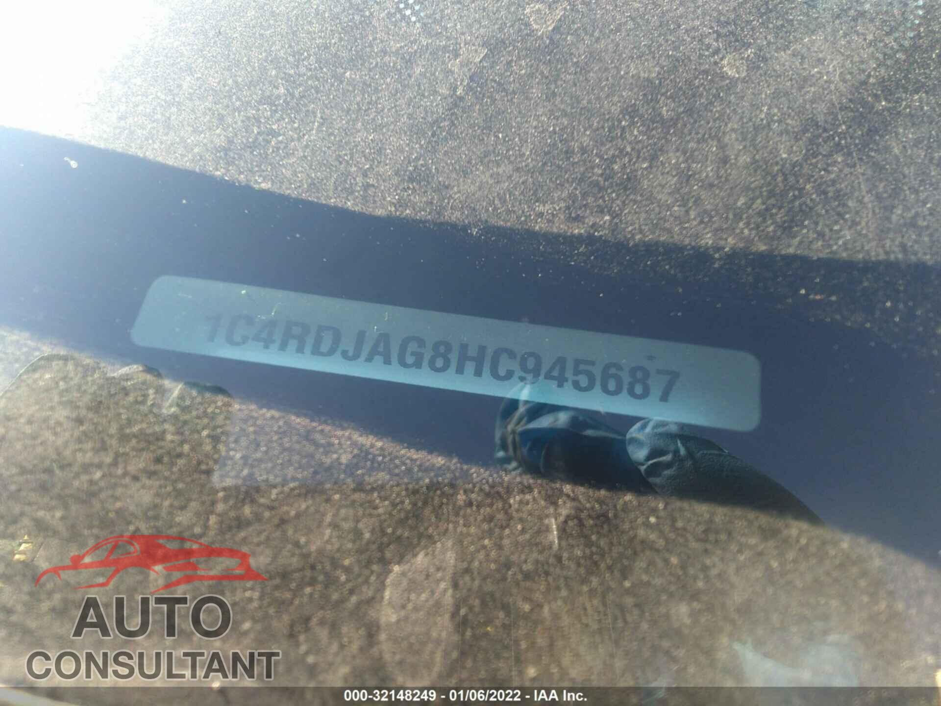 DODGE DURANGO 2017 - 1C4RDJAG8HC945687
