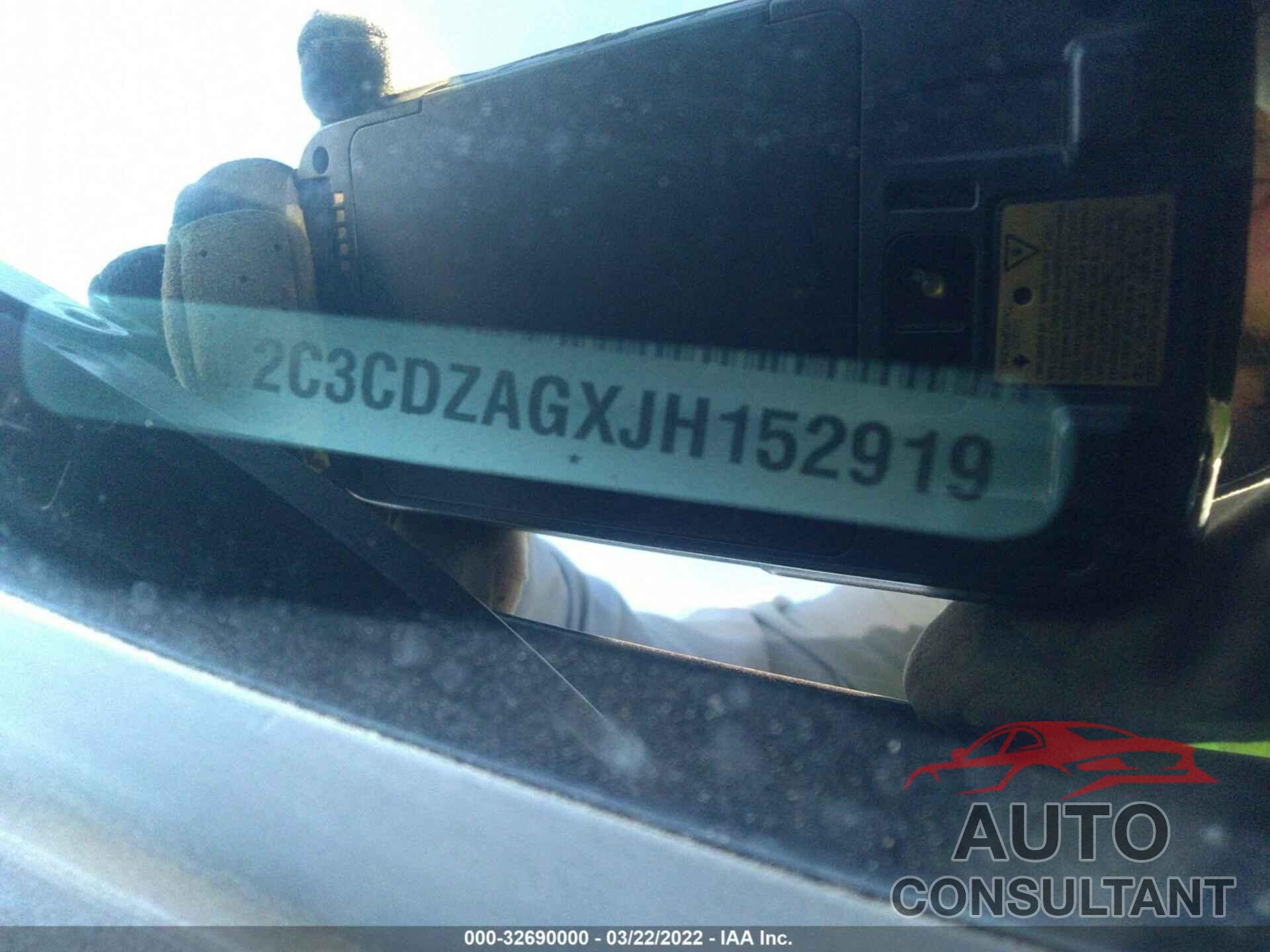 DODGE CHALLENGER 2018 - 2C3CDZAGXJH152919