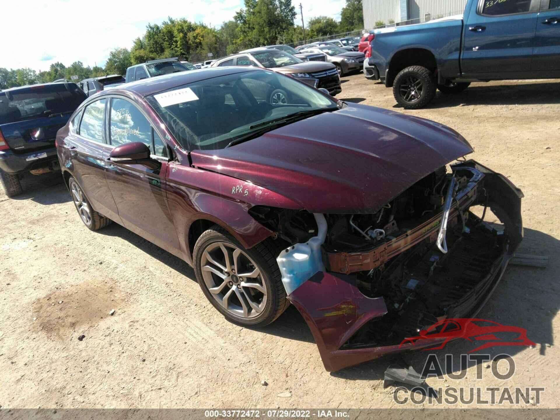 FORD FUSION 2017 - 3FA6P0T93HR268042