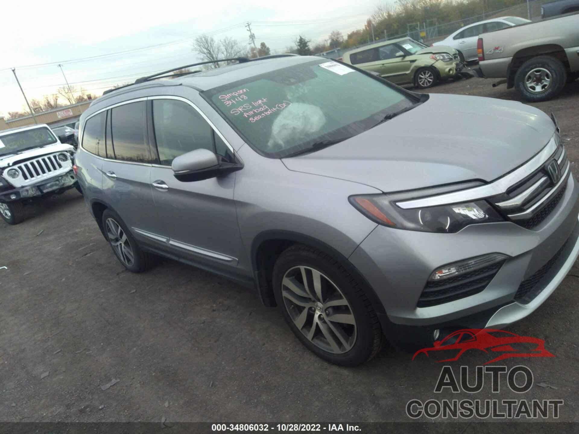 HONDA PILOT 2016 - 5FNYF6H06GB033850