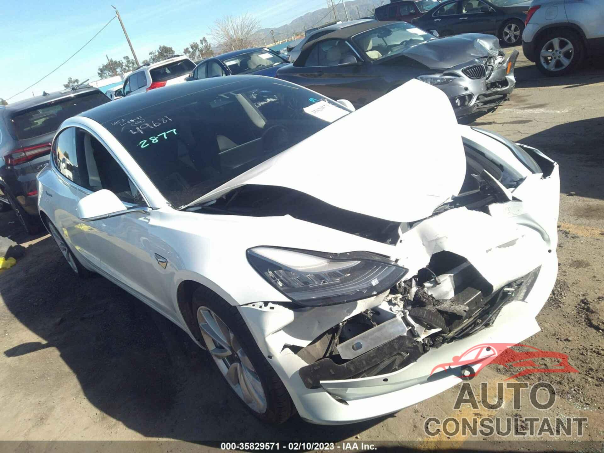 TESLA MODEL 3 2019 - 5YJ3E1EB9KF408662
