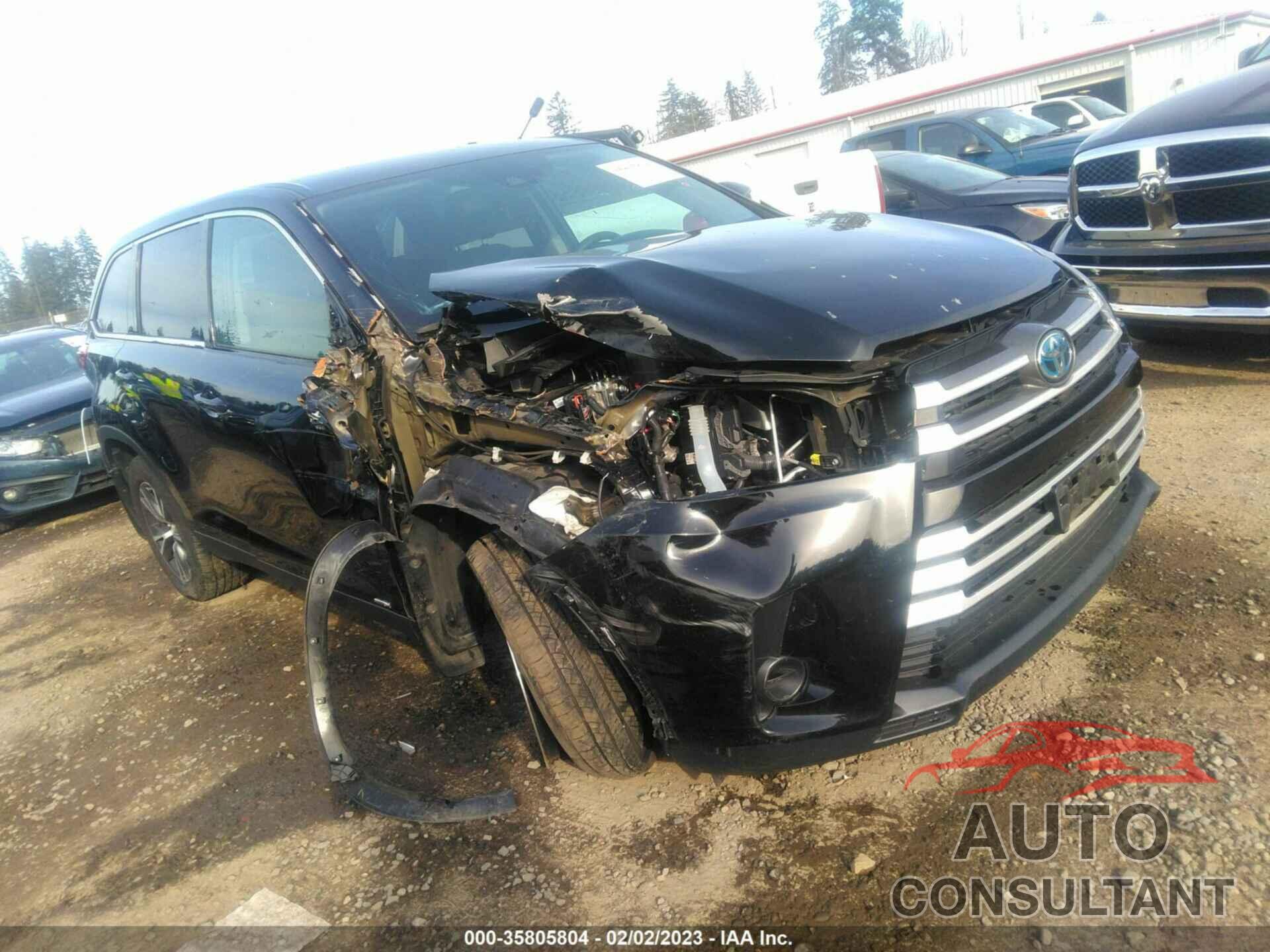 TOYOTA HIGHLANDER 2019 - 5TDBGRFH5KS057252