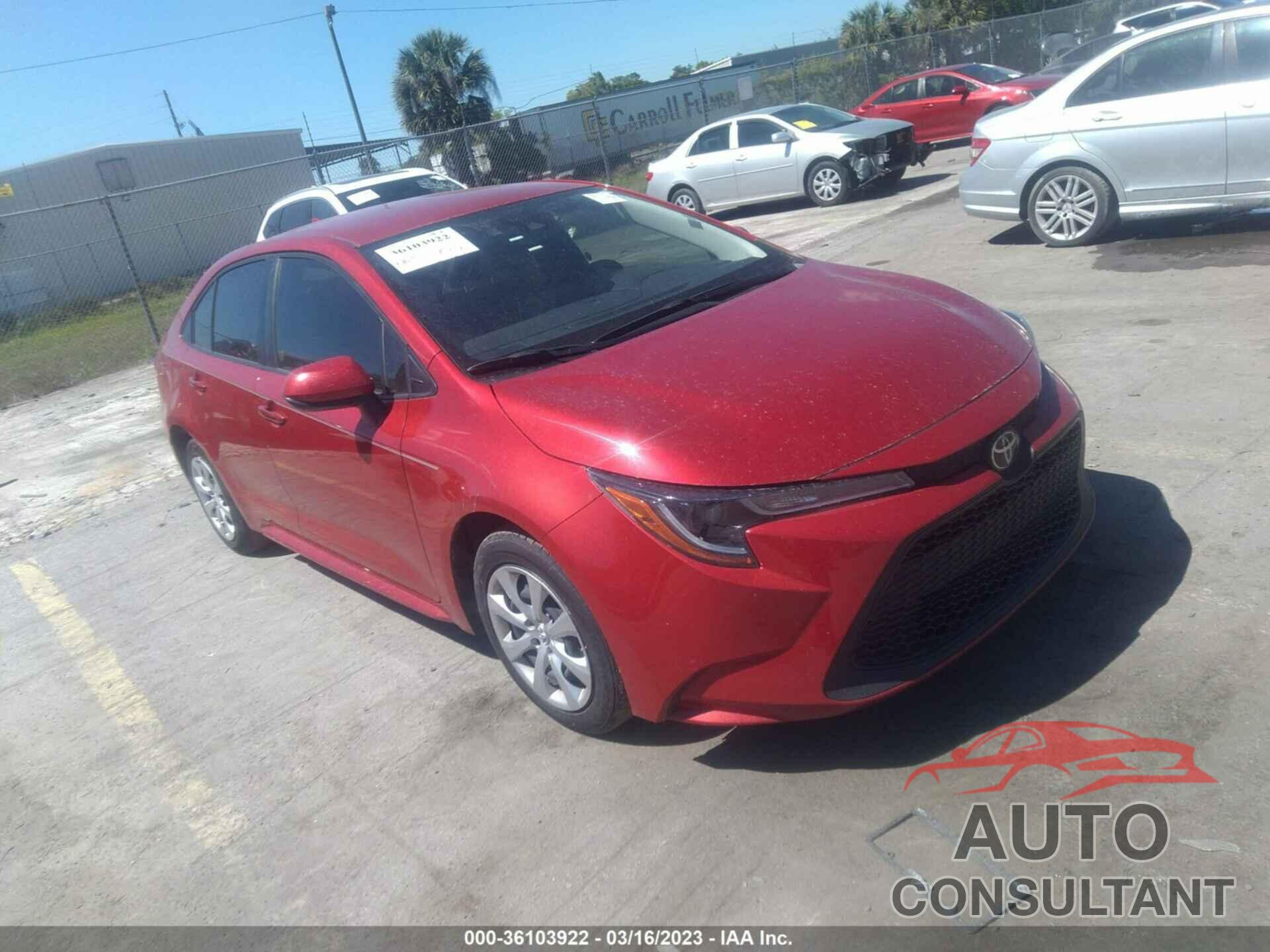 TOYOTA COROLLA 2020 - JTDEPRAE9LJ062222
