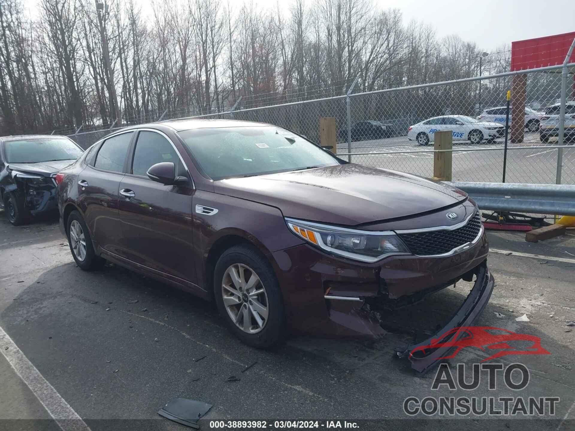 KIA OPTIMA 2016 - 5XXGT4L36GG107310