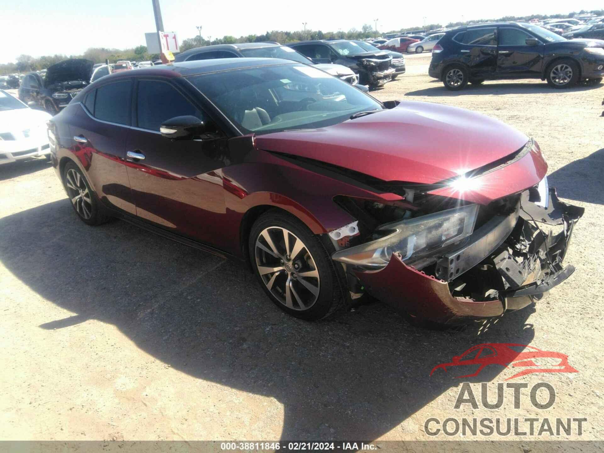 NISSAN MAXIMA 2017 - 1N4AA6APXHC403175