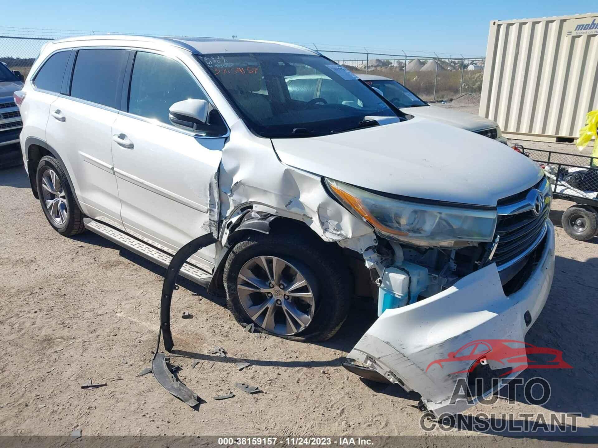 TOYOTA HIGHLANDER 2015 - 5TDKKRFH6FS055515
