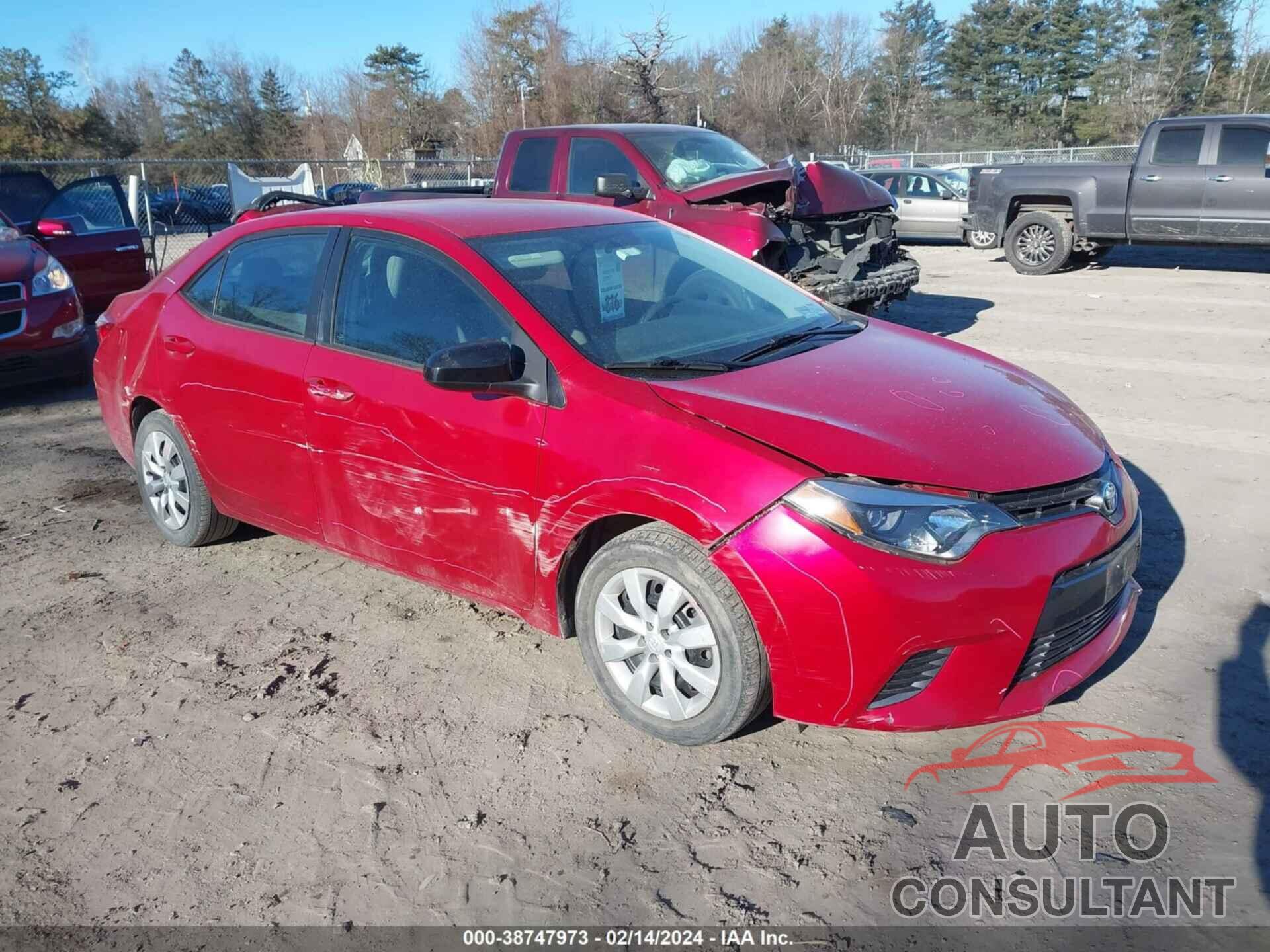 TOYOTA COROLLA 2016 - 2T1BURHE9GC492688