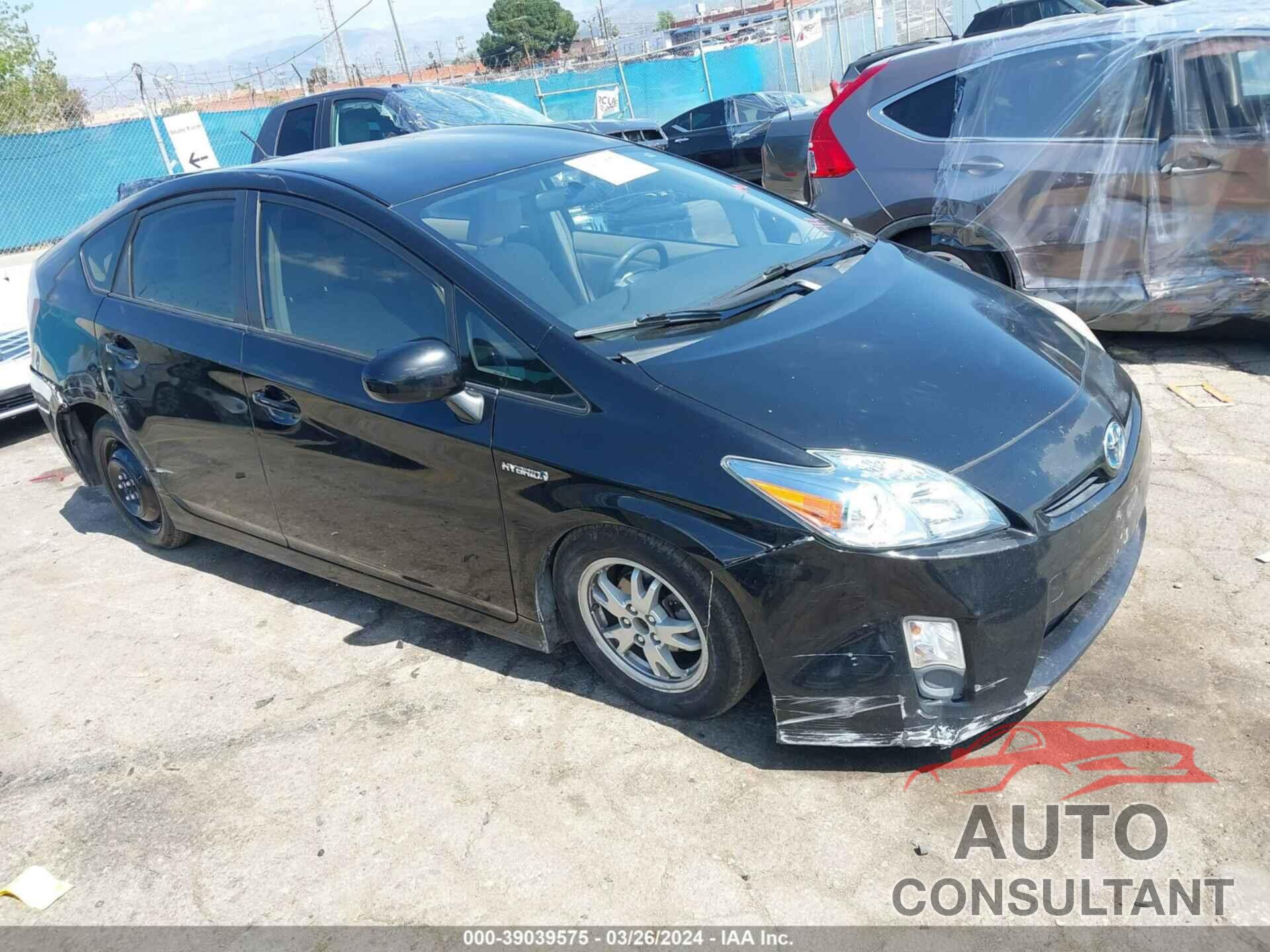 TOYOTA PRIUS 2011 - JTDKN3DU4B0262454