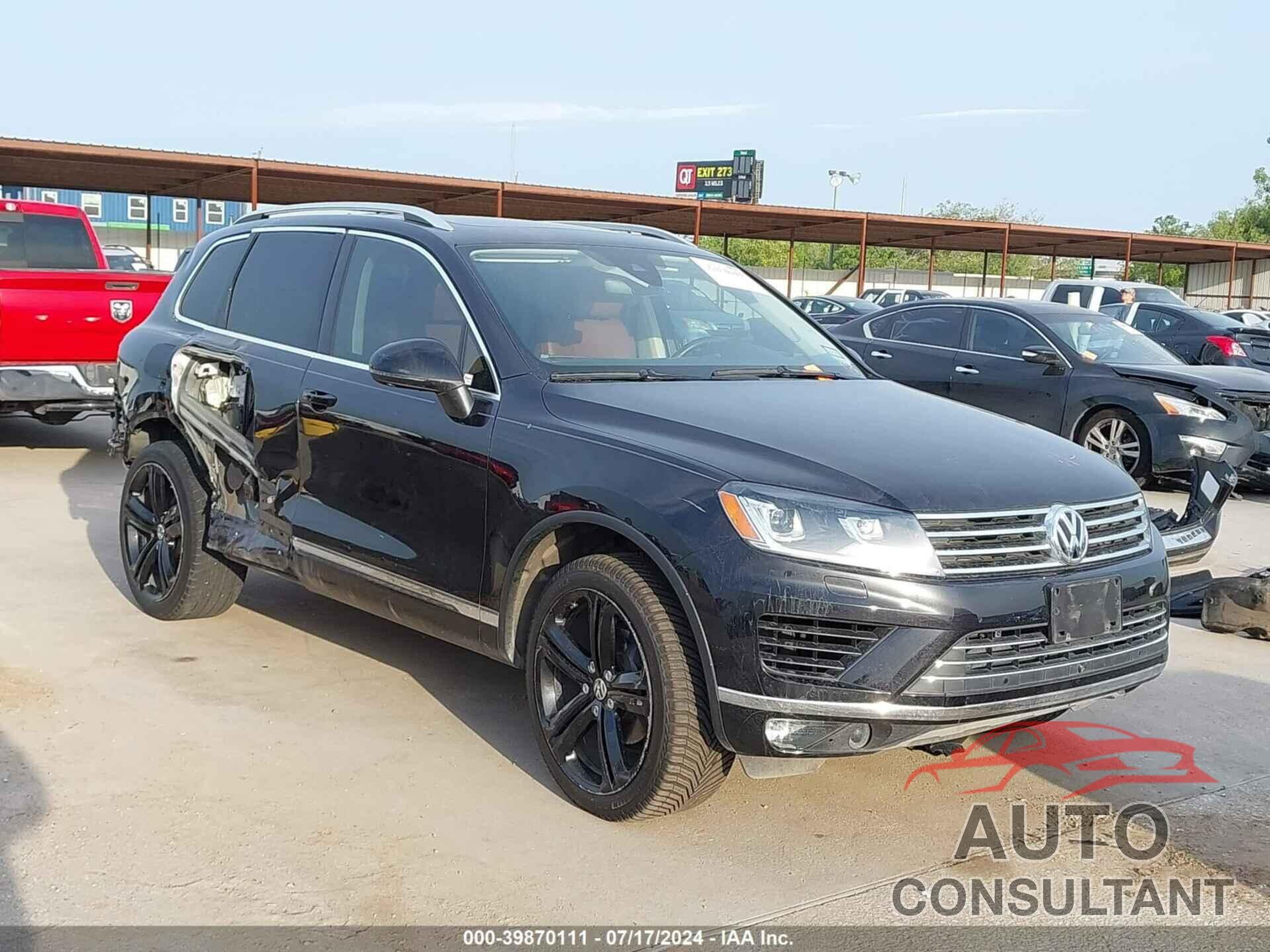 VOLKSWAGEN TOUAREG 2017 - WVGGF7BP2HD006334