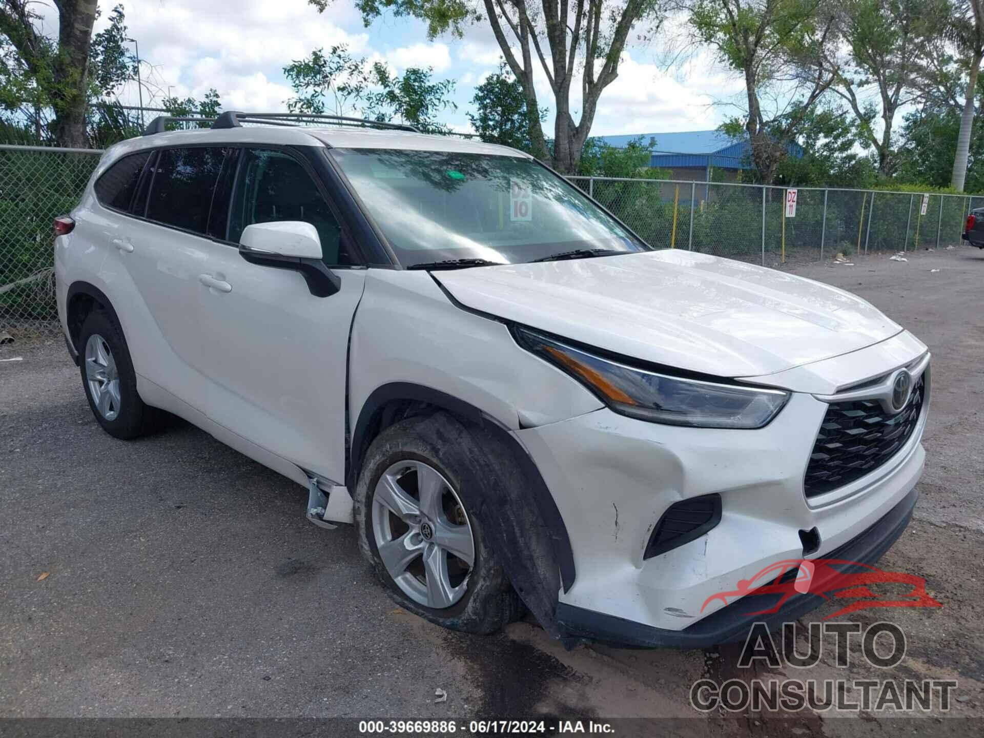 TOYOTA HIGHLANDER 2021 - 5TDCZRAH2MS069965