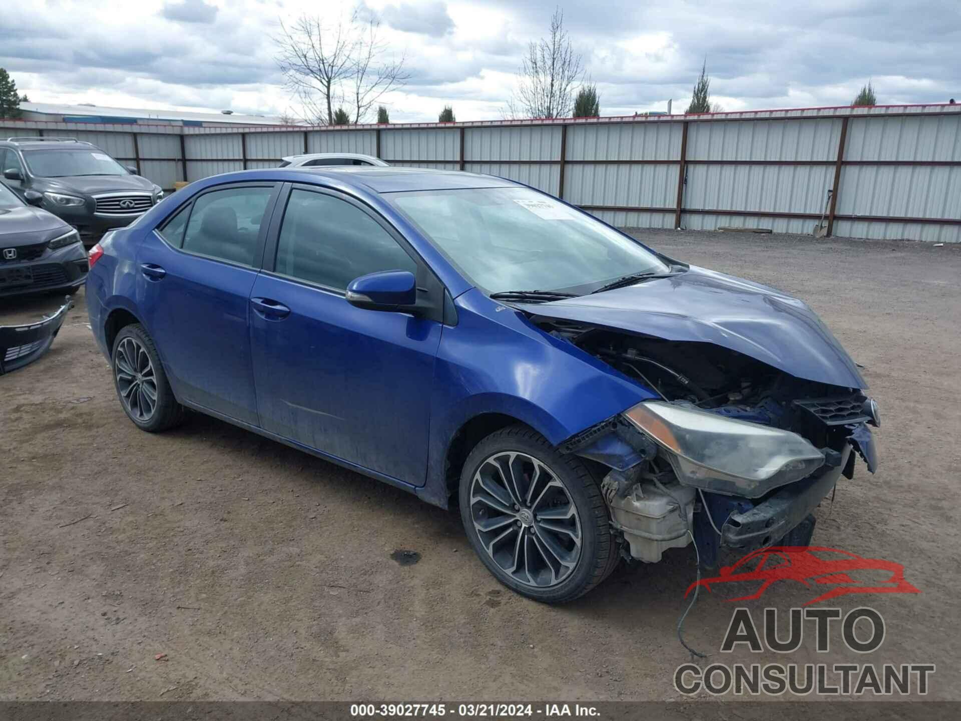 TOYOTA COROLLA 2016 - 2T1BURHEXGC686596