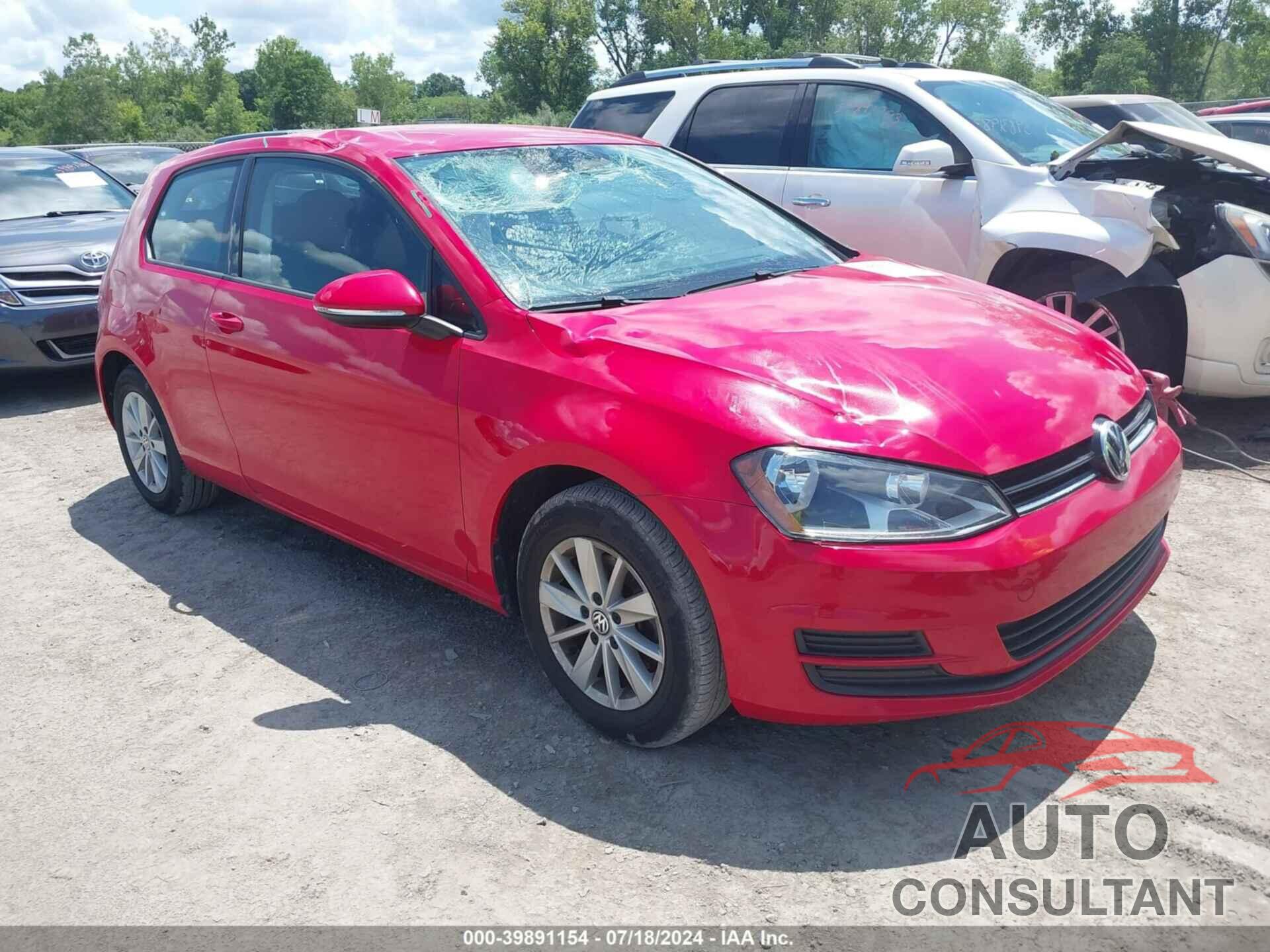 VOLKSWAGEN GOLF 2016 - 3VW817AU8GM005865