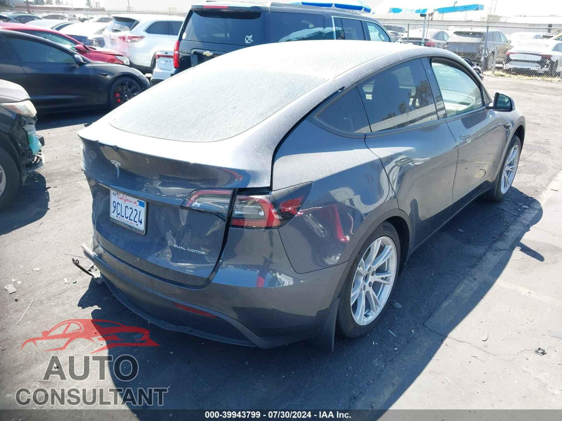 TESLA MODEL Y 2022 - 7SAYGDEE5NF508101